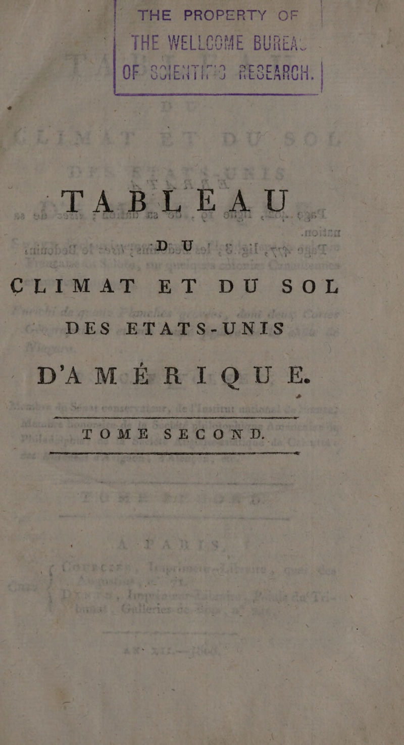 :TABLEAU,. D: U C°ETM AD ET DU SOL DES ETATS-UNIS D'AMÉRIQU E. TOME SECOND.