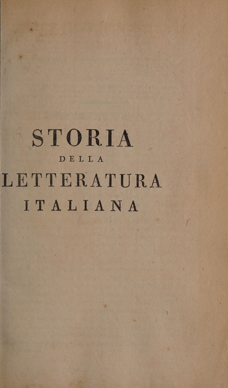«STORIA LETTERATURA DPALIANA