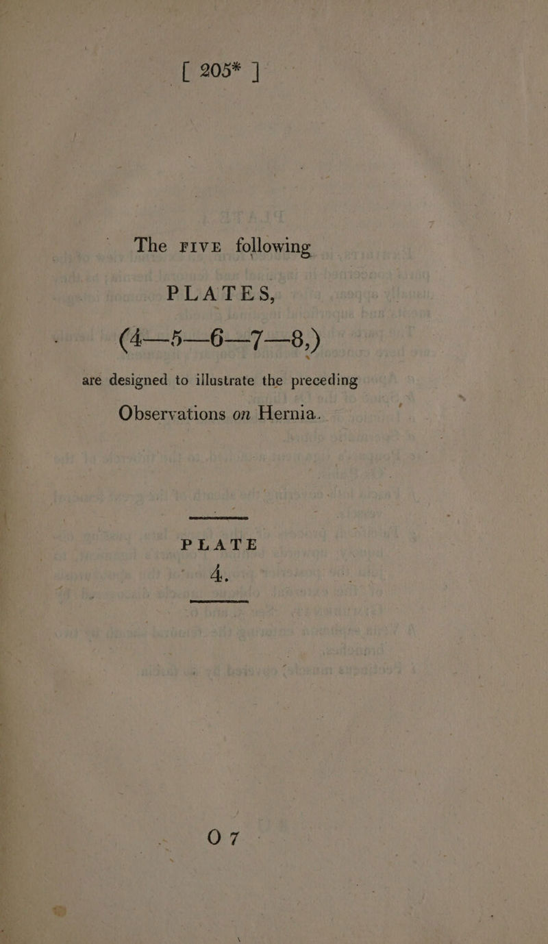 -[ 205* J The Five following PLATES, (RS Fue Ge ety ag) are designed to illustrate the preceding Observations on Hernia. PLATE