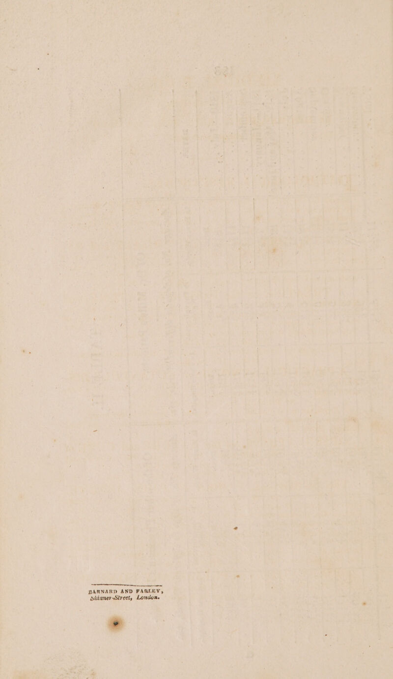 BARNARD AND FARLEY, dhinnerStreet, London.