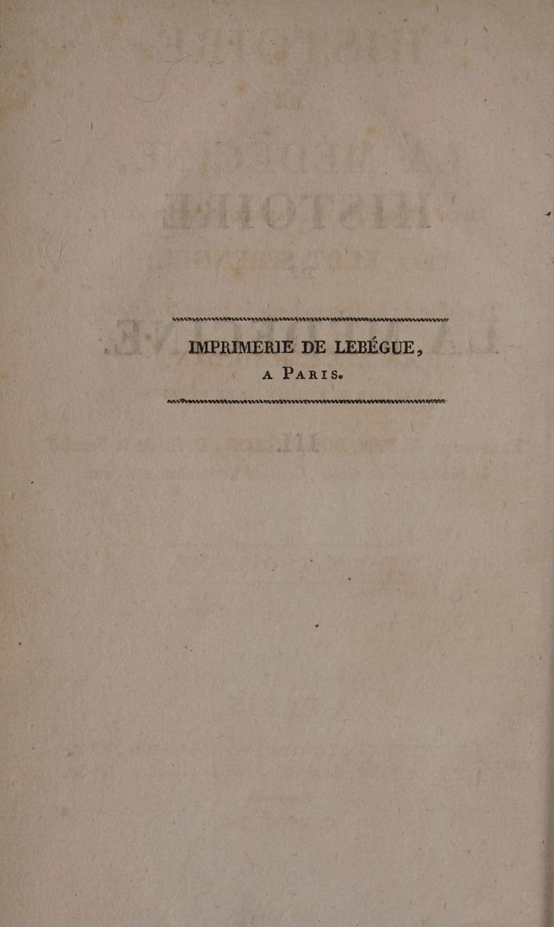 UNNA RAN TAT A RAT BAR AURAS MAUR AT A/S ARR RS IMPRIMERIE DE LEBEGUE, A PARIS