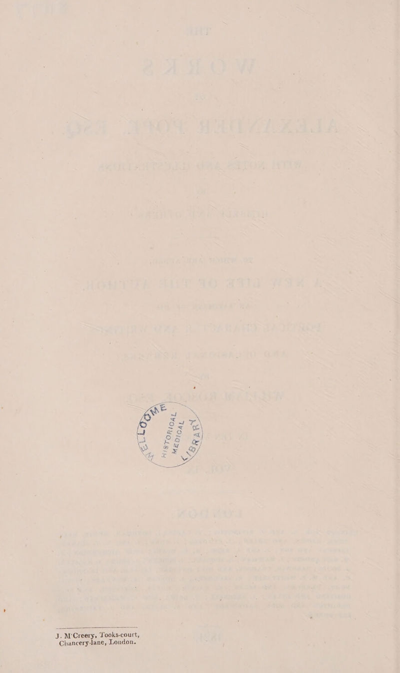 J. M'Creery, Tooks-court, Chancery-lane, London.