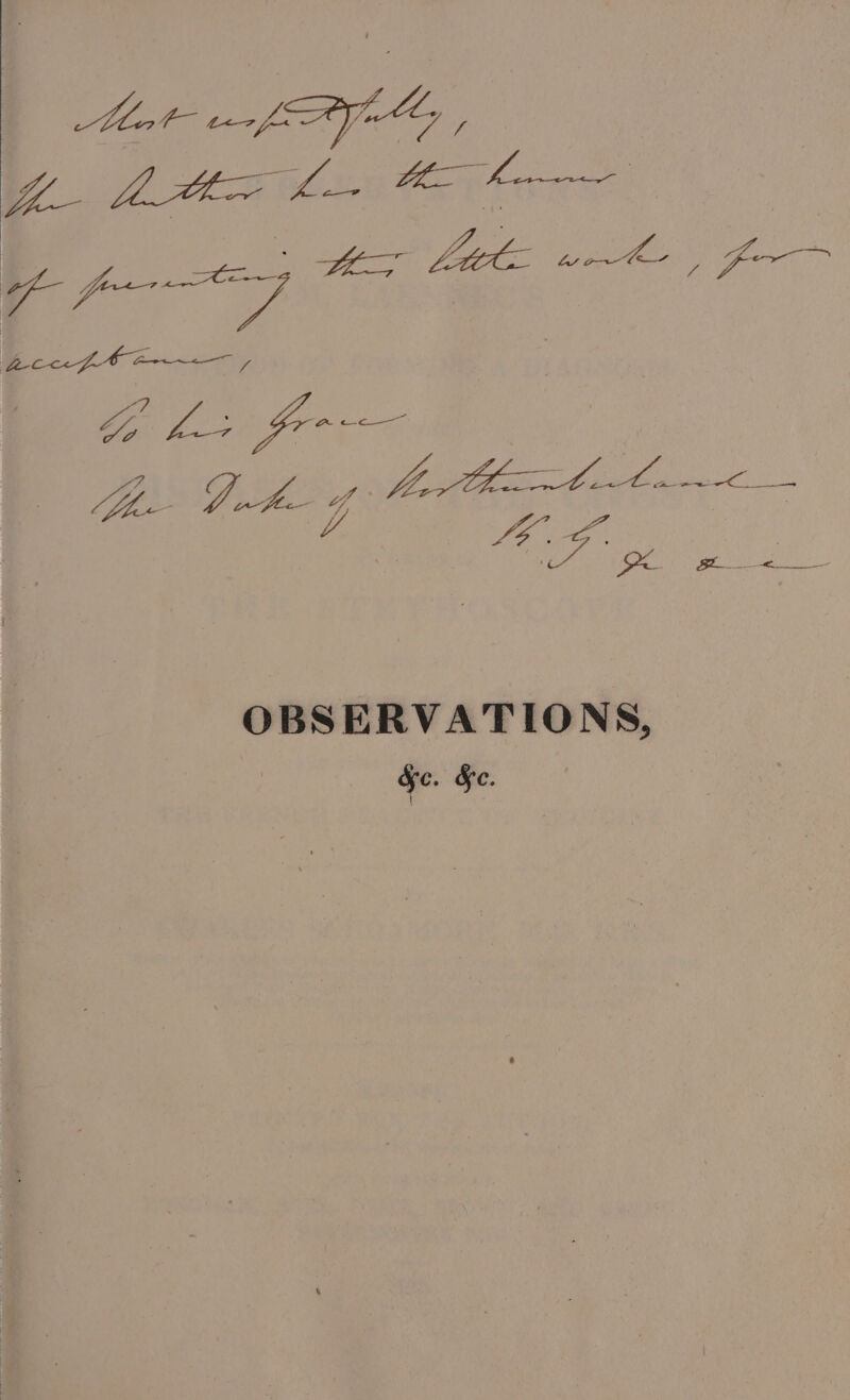Mot a, y a ¥ Go hi frr-— He Got g aus pe OBSERVATIONS, Se. Se.