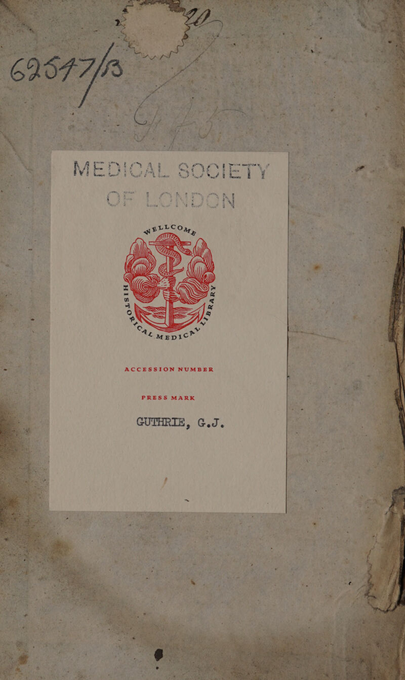 t ue ¥ ‘ P Th + f &lt; ~~? | Lh ae tee . _ . i é ¥ : % ‘ ? y od v ~ 4 » - * Nae ‘ re ‘ Ni - i A q : ‘ _ Re ‘ ; ACCESSION NUMBER PRESS MARK GUTHRIE, ¢.J.