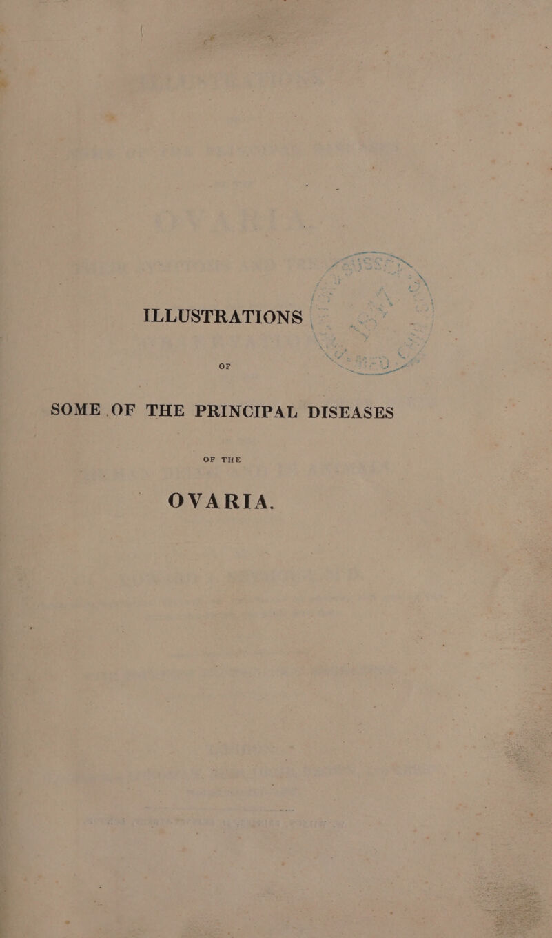 ILLUSTRATIONS | OF ow SOME .OF THE PRINCIPAL DISEASES OVARIA.