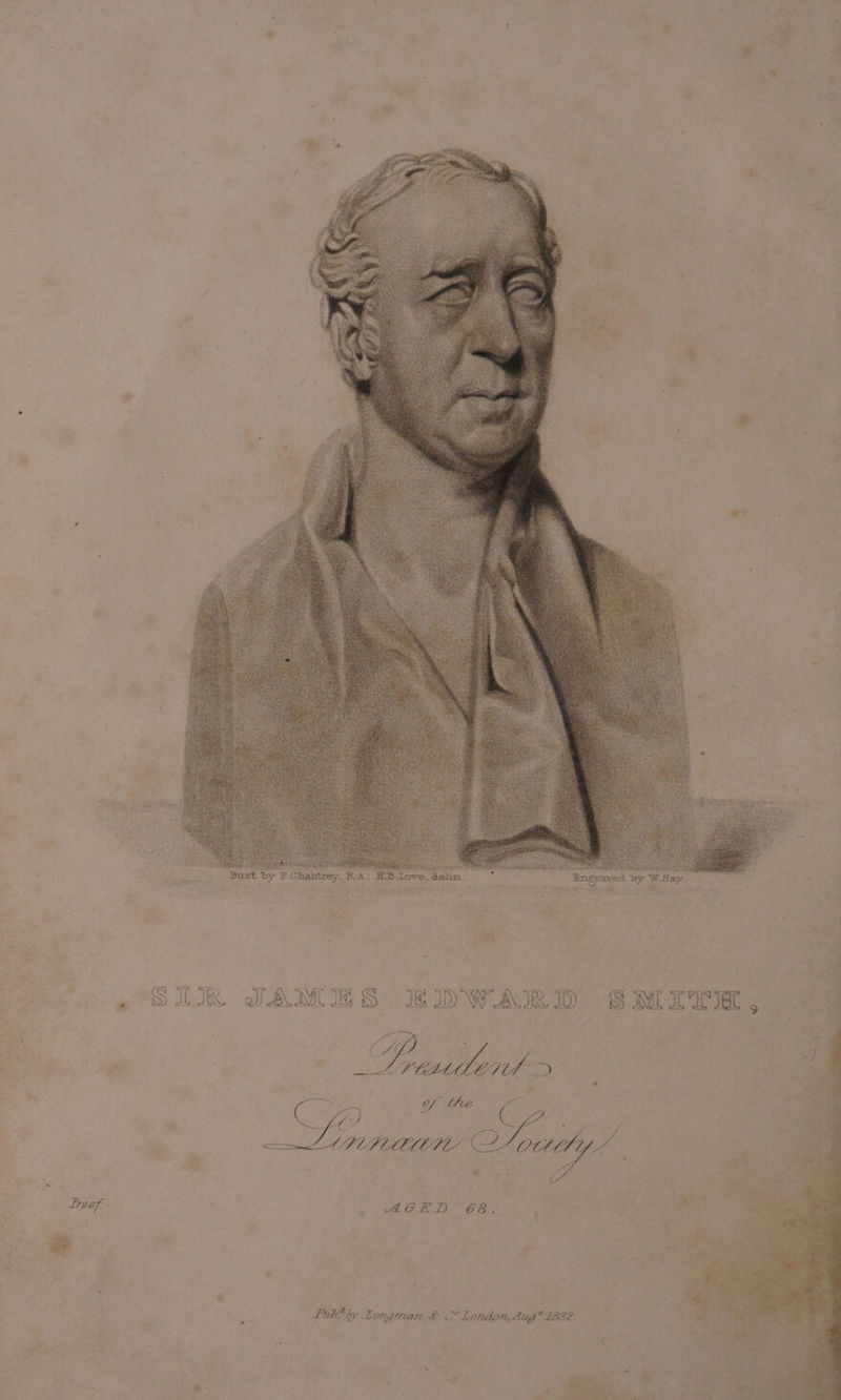 Lroof « ad MR E ay Bust by F.Chamtrey, RA. . D SMITE,