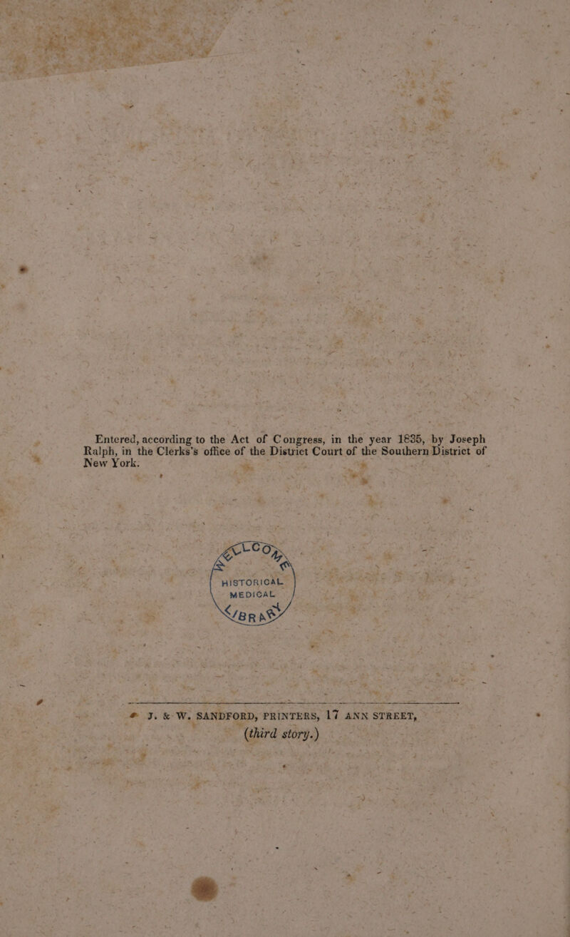 ~ Baatonat hoavlina to the ‘Act of Coneheas in the year 1636, by iy Moieoh Ralph, in the Clerks’ 's office fh ee beige the Southern Diszict of | site sh : ¢ ‘ Sa “wisTORICAL i ) MEDICAL 7 x } ~ q > ' - Z x +? , 4 3 ~~ = 5 74 Lah oat FG . \ ee % & #~ s jf 7 ag - rete ‘ 4 > a oe a ae * * - od os as. ' é ee » * Rd “ tae i . 3 ww a | “s , en eer MW : 3 uy 4, t < J > - ad » z¢ “ Ms M is, - - “— . = ¥ . J 4 = 4 w. Le & : = ral X 4 mal 2 a wet oy x > F
