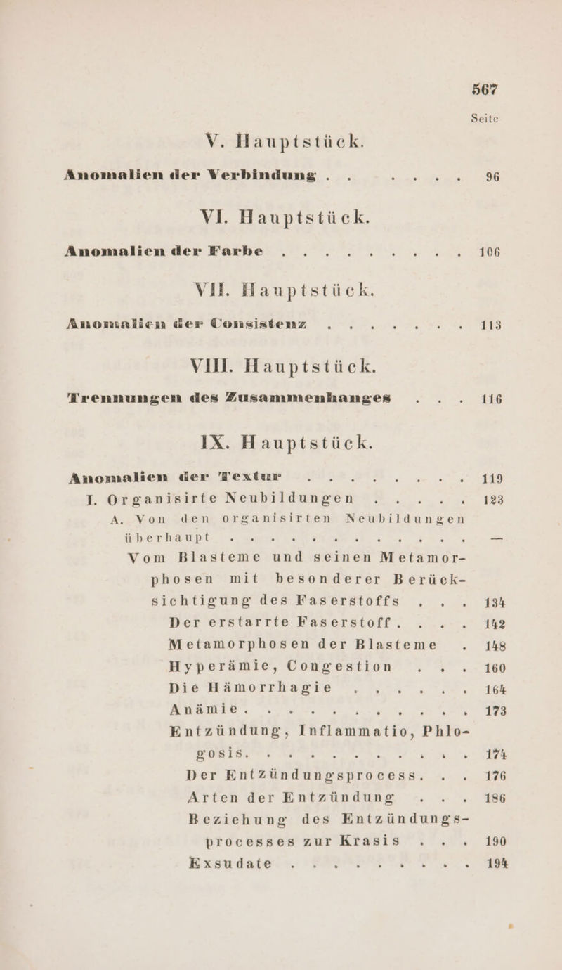 Seite V. Hauptstück. Anomalien der Verbindung . . a rn A VI. Hauptstück. Anomalien der Farhe . .. . . 2 2.2.....710 VI. Hauptstück. Anomealien der Consisienz . .. .: 2: 2.20. .113 Vi. Hauptstück. Trennungen des Zusammenhanges . . . 116 IX. Hauptstück. Anomalien der Textur . . a . I. Organisirte ae ES A. Von den organisirten Neubildungen überhaupt Vom Blasteme as seinen Were phosen mit besonderer Berück- siehtigung des Faserstoffs . . . 134 Der erstarrte Faserstoff. 188 Metamorphosen der Blasteme . 148 Hyperämie, Congestion u 2-1 Die Hämorrhagie Ve me | KRRBIE. vo. 020% re Entzündung, Te Phlo- gosis. . a: Der Entzündungsprocess. . . 17% Arten der Entzündung . .. 18% Beziehung des Entzündungs- processes zur Krasis . . . 19 Exsswiute :. ERAFPS TS . 19%