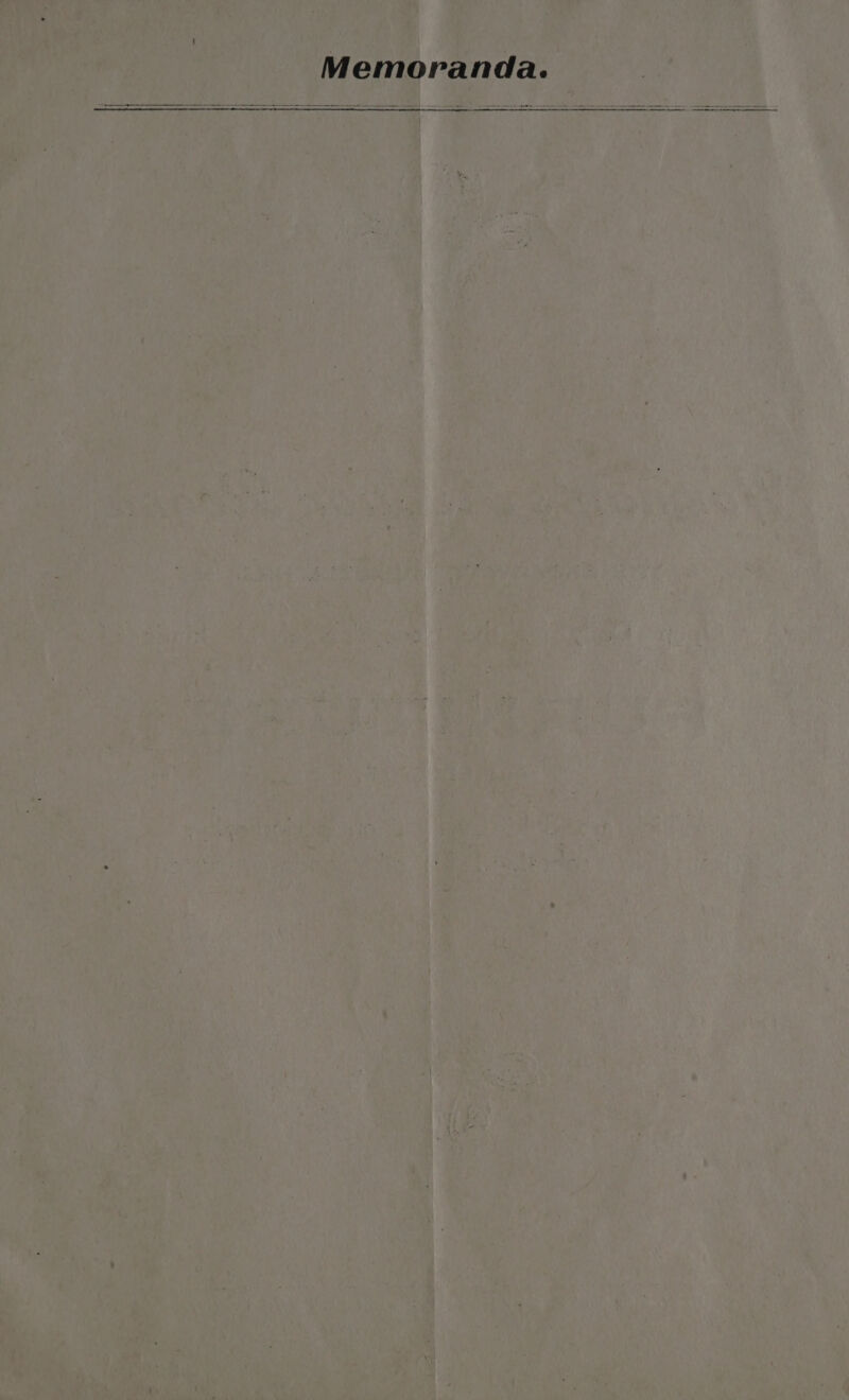 Memoranda. a