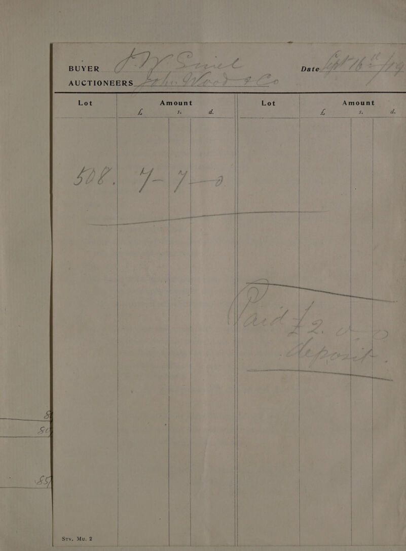 sanagbrnsneneenegudeseecusacveneaseannrennsnncnmeenrretanasinens-Slsreeenseceseeeecsnsretenrscasensecssceuseuceraceecenceresces Lot Amount Lot Amount 4 hy d. | 4 5. d. | eae | ee ! ST ae, Pheer | 7 Sty. Mu. 2