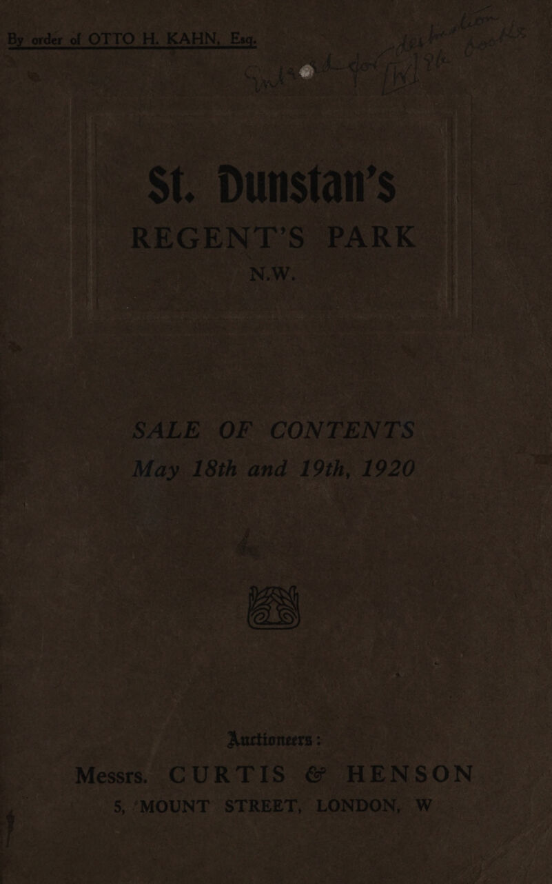 REY tiple ene APE  any ‘. .- ae - ee? re ss * af -_ ~~ ‘iad « Pa AY Ft ada : AY a hier ‘ i eee “hy vo hates: carpe a : ’ 4 eRe ey CLs te . sy roe t-te! S * » ie We ee Ne its { yr i j ? 7 . a pte te X Weve ABS ‘ ’ ogi oe ~ . bs, ‘ CRM ; , 4 fe NS 4 4 ~ ‘ : » &lt; \ 1 xg uA ‘ ’ - - r \ 4a , Lovee Caer Pa aonree ge F t : Py , 5 Fey oA J a7 PM + &lt;— Fae Leo! a mer x‘ ° » , : j $7 nee hs. ky t ‘en Fen % ees | Oe ee, Bn : : 79 ny r , re: +! pe eae &gt; Pane ee mn te een re tr eter eee a te SALE OF CONTENTS Se May. 18th and 19th, 1920 a gear: hacen © : | ee 5 ‘MOUNT STREET, LONDON, we