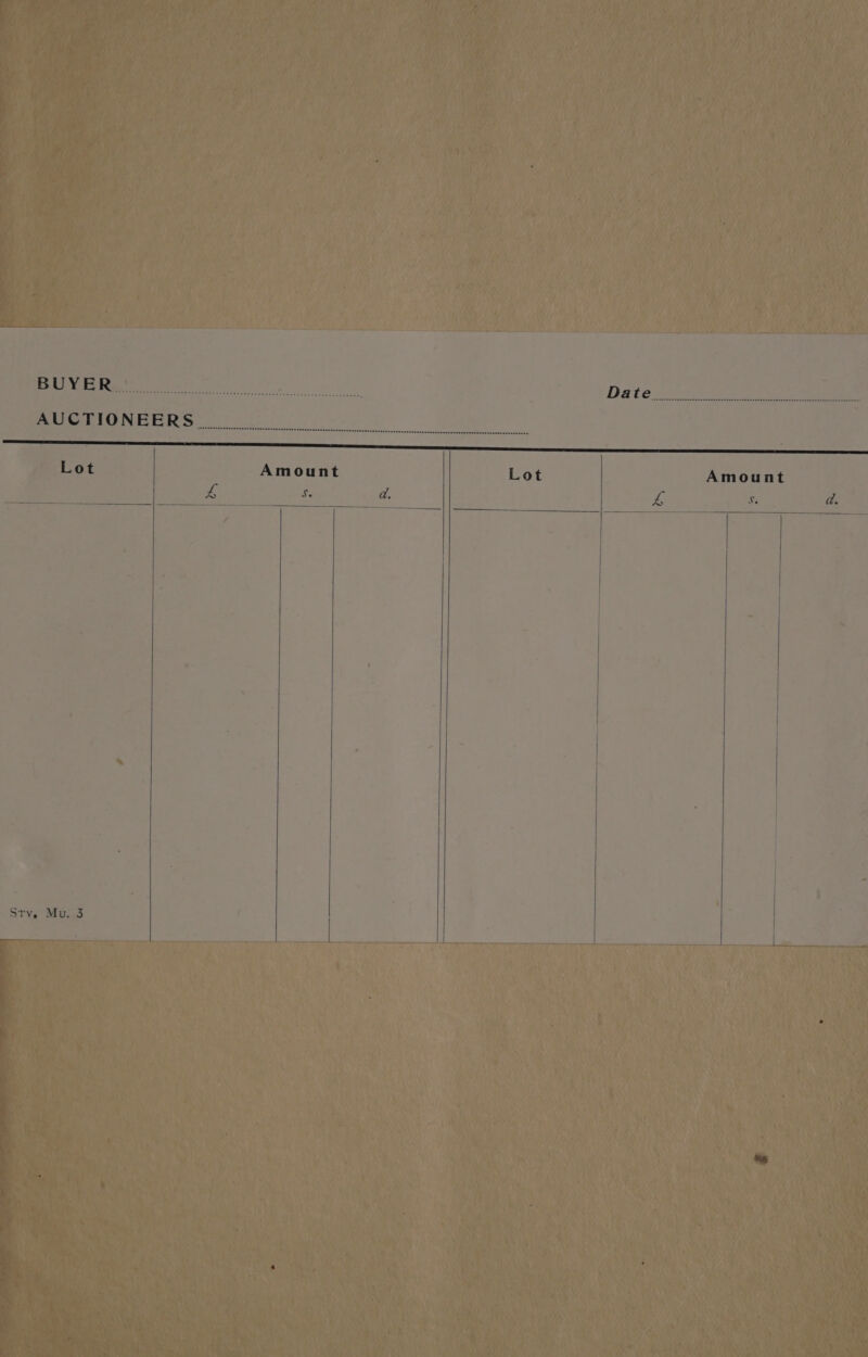 (CRIS ISUUAAS TS 51 SS i es OS eR tat On —————— Lot Amount Lot Amount £ Ey da. i ie a. Sty, Mu..3 ot eas