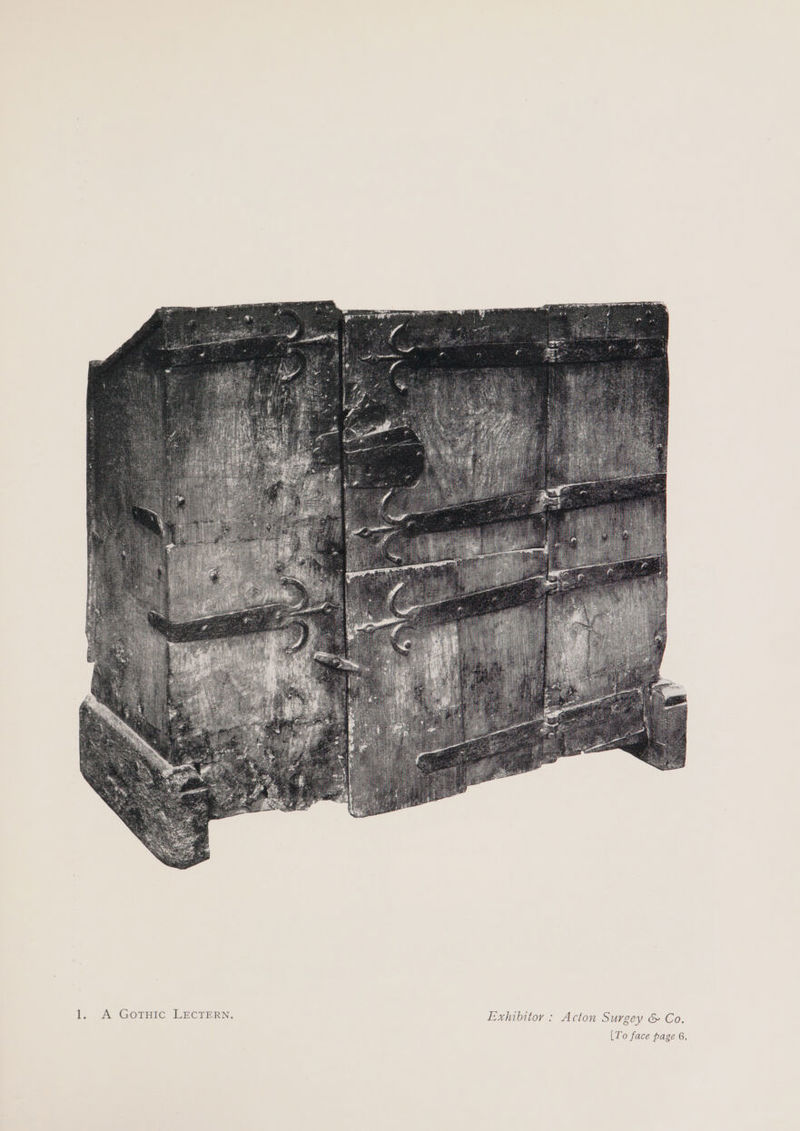 1. A GotHic LECTERN. Exhibitor : Acton Surgey &amp; Co.