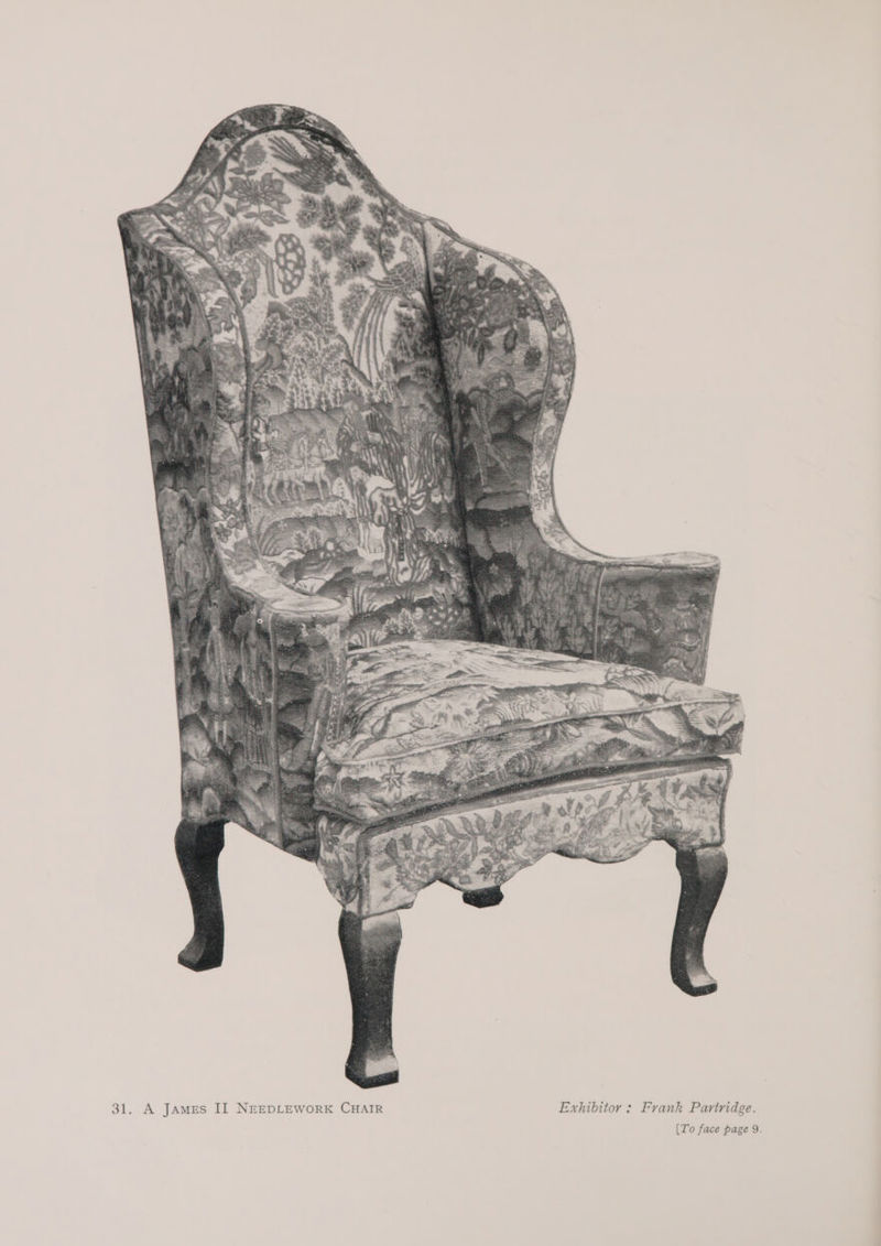 31. A James II NEEDLEWORK CHAIR Exhibitor ; Frank Partridge.