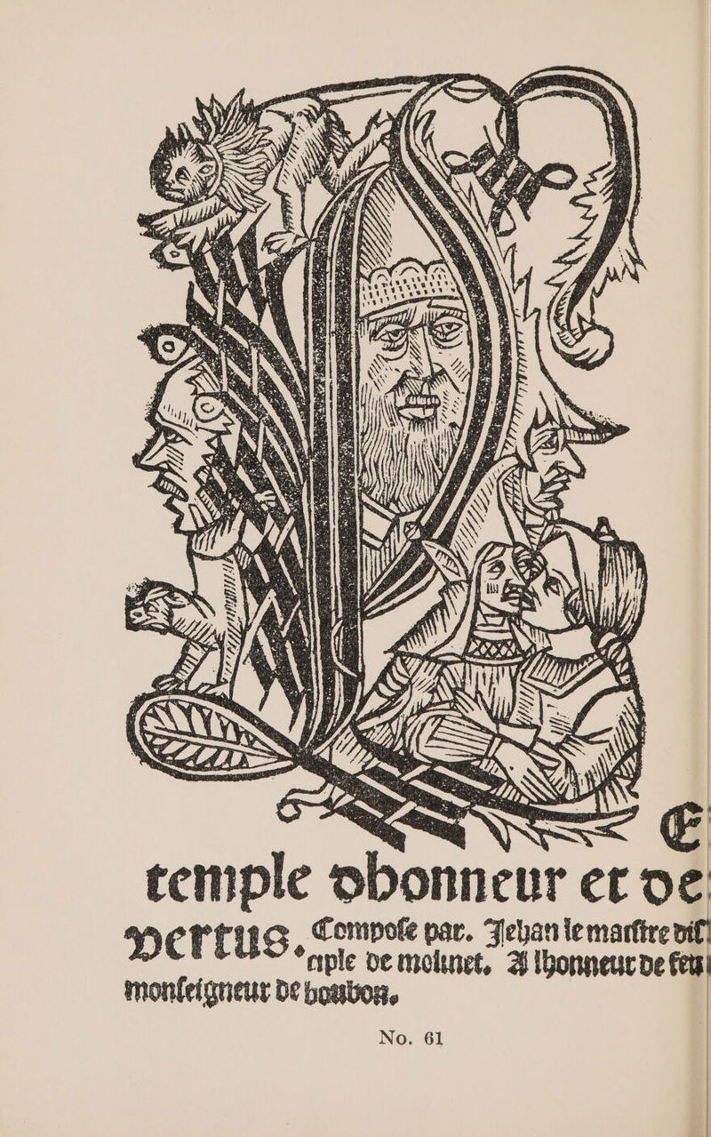 temple obonneur et ve DETTUS, Semon por, Ianlemarnreng monfeigneur de boubos. | No. 61]