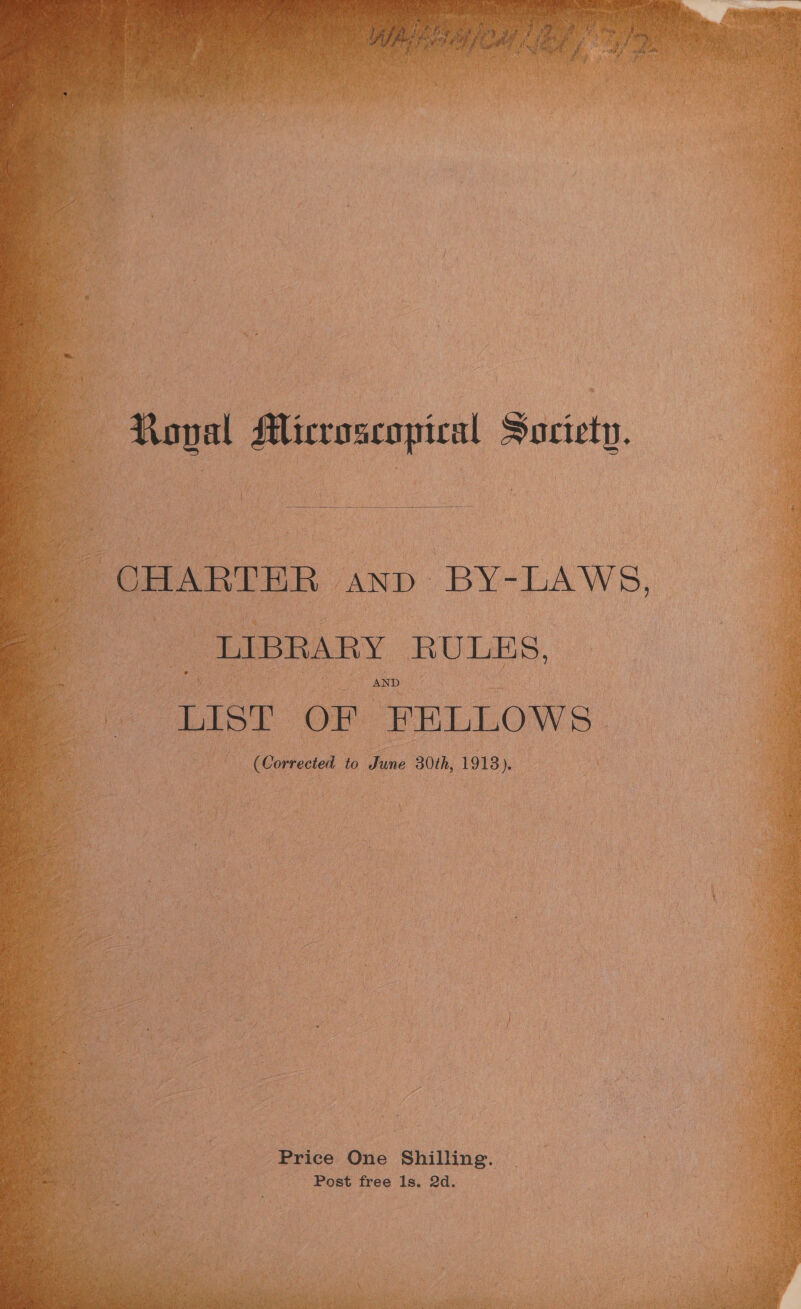 icroscopical Society. t ‘une 30th, 1913) . ne _ Price One Shilling. Post free 1s. 2d. |