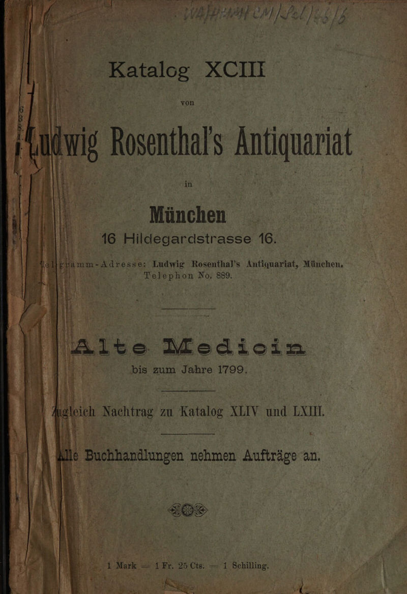 - Miinchen : 16 Hikiegardstrasse 16. ; “pelephon No. 880. Seater ei A Ms ‘. Fue “bis zum. tebrc 1799. ry ide - eal