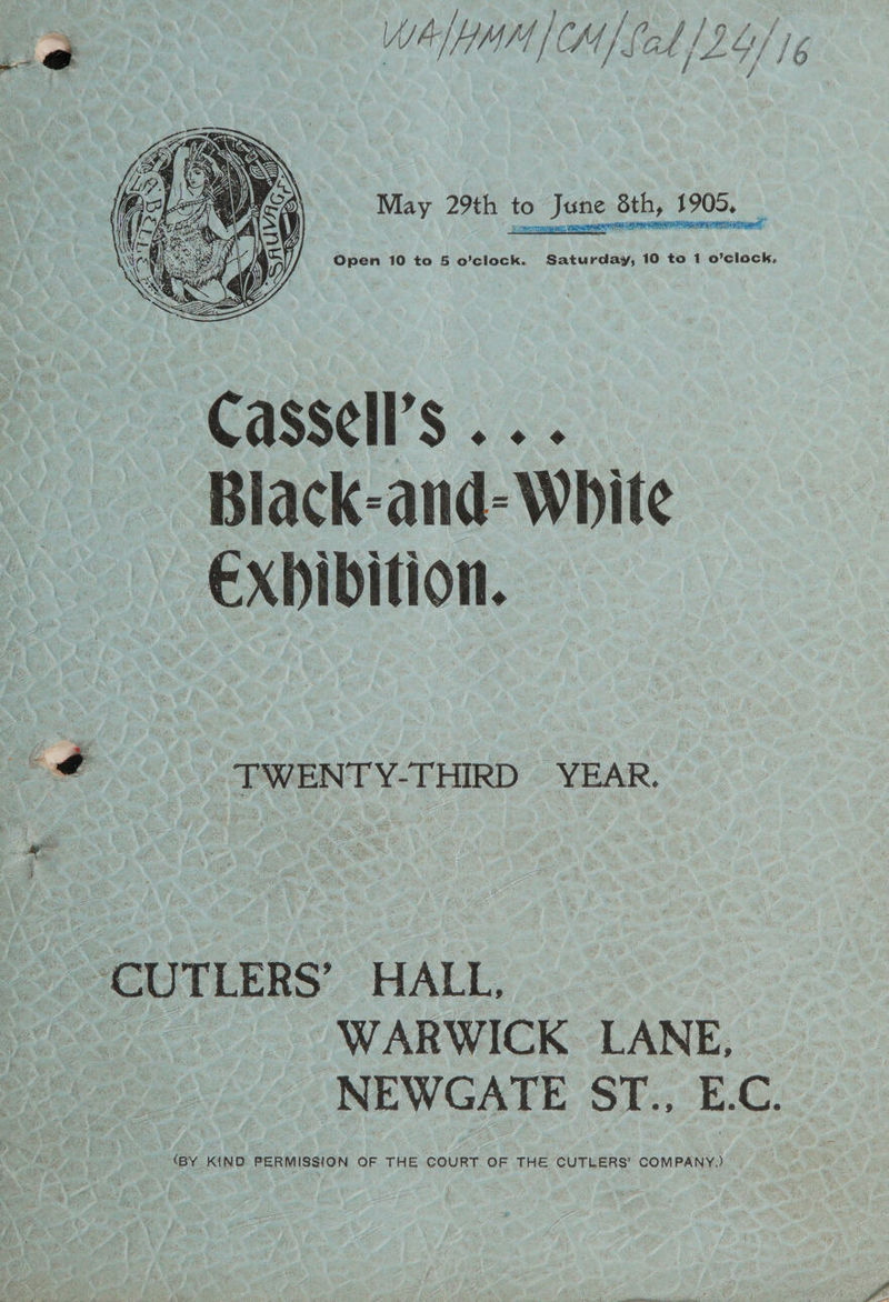 @ TWENTY-THIRD YEAR. - CUTLERS’ HALL, sages WARWICK LANE, NEWGATE ST., E.C. _ (BY KIND PERMISSION OF THE COURT OF THE CUTLERS’ COMPANY.)