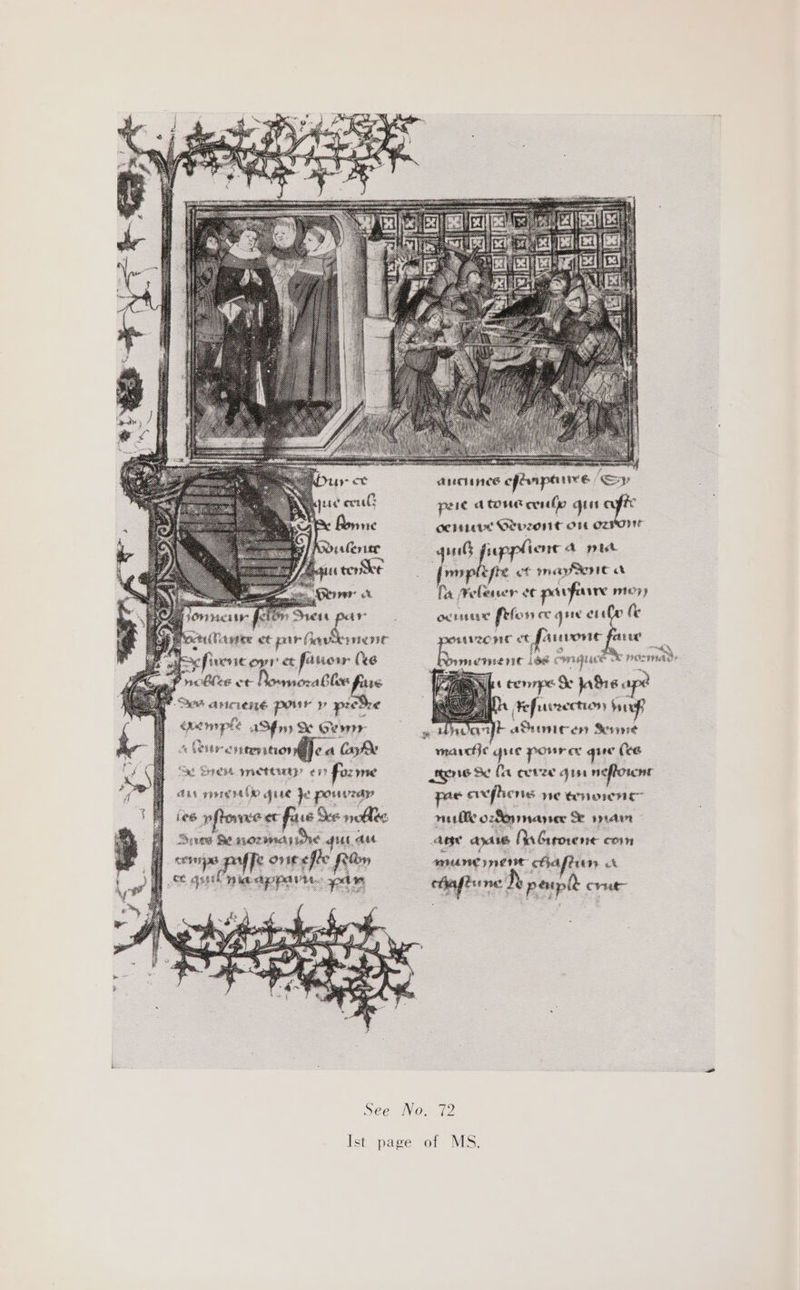 weet mucins oft pore Sy ty juc cull pers a tow cont ay Bonne ceive Olvz0nNt Ot il fupplicn A pict mee at mays ra [a mete wer ot parfarre 07) ocr feforn ce que coy t&amp; nuccnc ct fauvone fare Sfiecy opr et fanow ia momen ids Crrrpuce XK NOMA: nobles ot Bousoral foe. « cenrpe Se jadis ‘ See ancien pour y pic be » | Fefuvrections buf exenrple aSfny X Ce: Unant aSumicen Senne : A Wr aise joa lak * marie give povres que (ee xt Gren metany en fozme teense Se (i cevze gin neflorene ait 1s masnete que je powvray uae eve rts ye enone BE AAs of ails Ne mane ner spapen ot . ee * See No. 72 Ist page of MS.