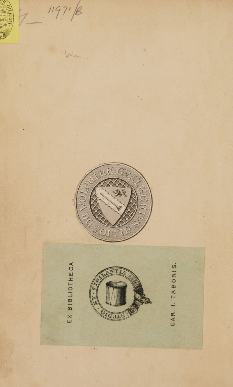 EX BIBLIOTHECA TABORIS. CAR. I.