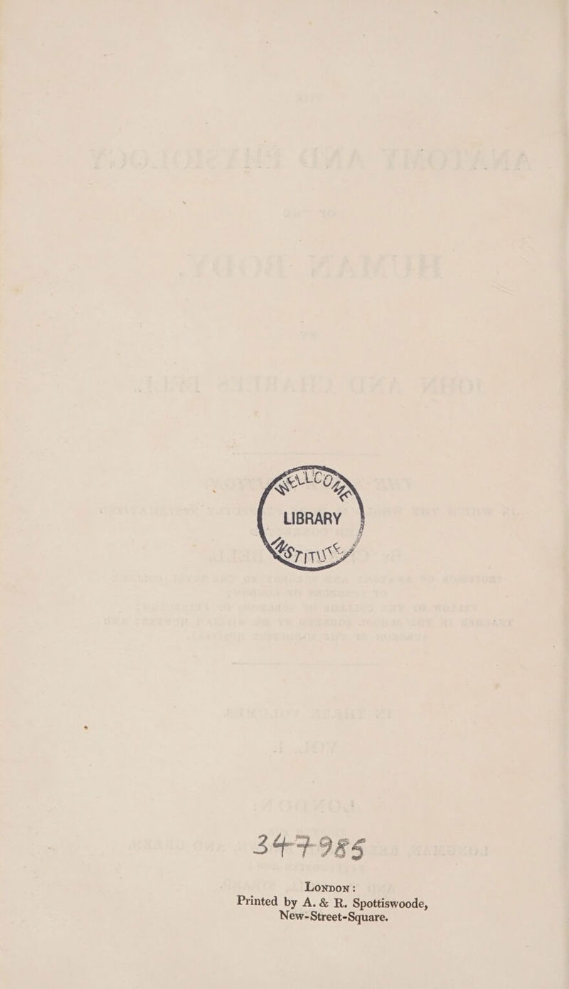 LIBRARY | 4 é Rr iW SERIES Lonwon : Printed by A. &amp; R. Spottiswoode, New-Street-Square.