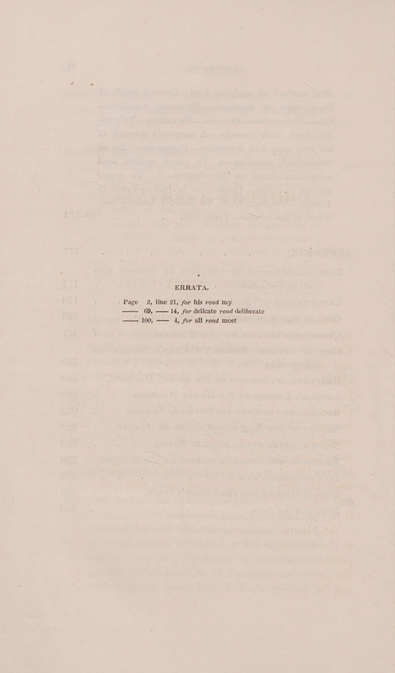 ERRATA. - Page 2, line 21, for his read my. 69, —— 14, for delicate vead deliberate ‘——- 100, —— 4, for all read most