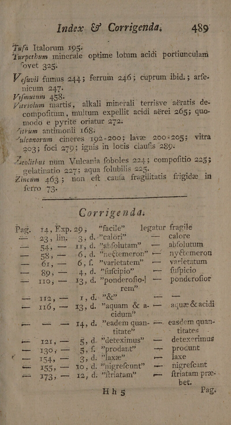 uA SEO EUTS E - Xs, Index. €? Corrigenda, 489 ufa Ttalorum 195. p fovet 325. Vui fumius 244.5 ferrum 246; xe: ibid;; arfe. nicum 247. Vifmuium 458. LOL ARM is Viriclun inartis, alkali minerali terrisve aératis de- compofitum, multum expellit acidi aérei 265; quo- modo e pyrite oriatur 272. ^iüyüm antimonii 168: | ulcanorum. cineres. 192-2005 lave 200:205; vitra . 203; foci 279; joris d in locis claufis 289: . gelatinatio 227; aqua folubilis 225. Zincim. 465 ; ; non s caufa fragilitatis frigidze in ferro 73. Gorrigenda: Pag. i4, Exp.20;, facile ^ legatur fragile 220* 532; dling«3; do calor — calore Iu Eq —-dnr,d. abfolutam | — abfolutum — E58; -— -6,d. neftemeron —— nyCtemeron E ur. 36; varletatem^ .-—. :yarietatum E- 080) 25494, d. fufcipia? — fufpicio — IIO; — 13, d. ponderofio- se ponderofior i wb» f— HA. Id Rerum, Ee Ae — p16,— 13,d. aquam &amp; a. — aque Gacidi | «t eidum^ | g— oe (— 14, d; eadem quan- ——. easdem quan- | titate . € tates c ^[q21, —— &amp;,d. deteximus — ^ detexerimus —. 130; — 5,f Pprodant? — procunt — q845 — ..3,d: laxe. c- axe e q55, — 10,d. nigrefcunt? — higrefcant —e- 73, — 12, d. firiatam e— ftriatam prae. bet. HHhs : MT TERES