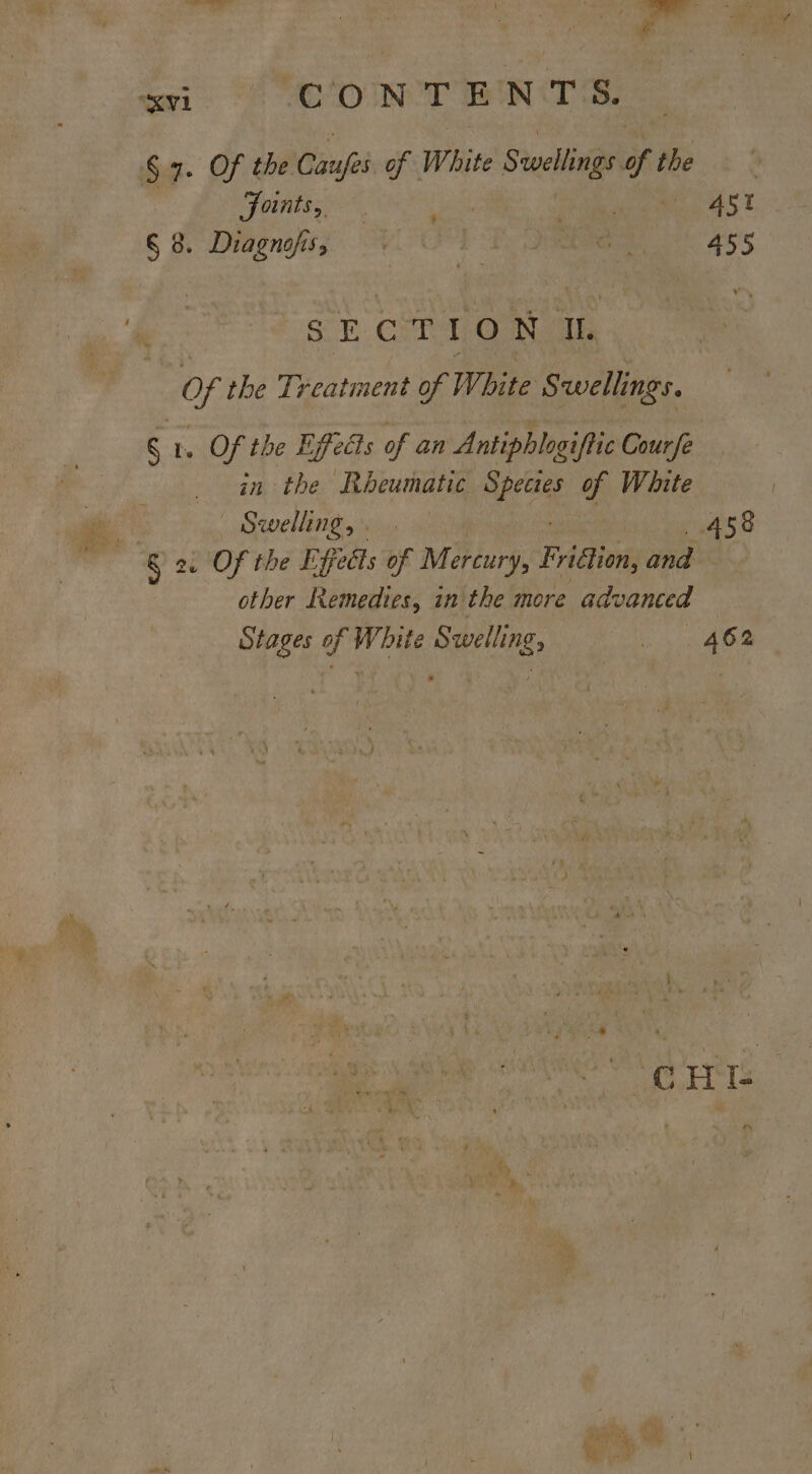 Si. Of the Gaui of White te Sclinge of the pet . : Fees eas ne Sch Cans oN I Of the Treatment of White Swellings. 6 1. Of the Effeéts of an Antiphlogiftic Courfe in the Rheumatic ree of White Swellings vy. yom 458 § 2. Of the Effects of Mercury, FAaOn and other Remedies, in the more advanced Stages af hy ‘Spling, AO’ : : ‘ ? P: , ; a ‘ ’ hry: ss ae age | : ¢ =a ™ — iy * &gt; . ‘ + he A * ; a ny