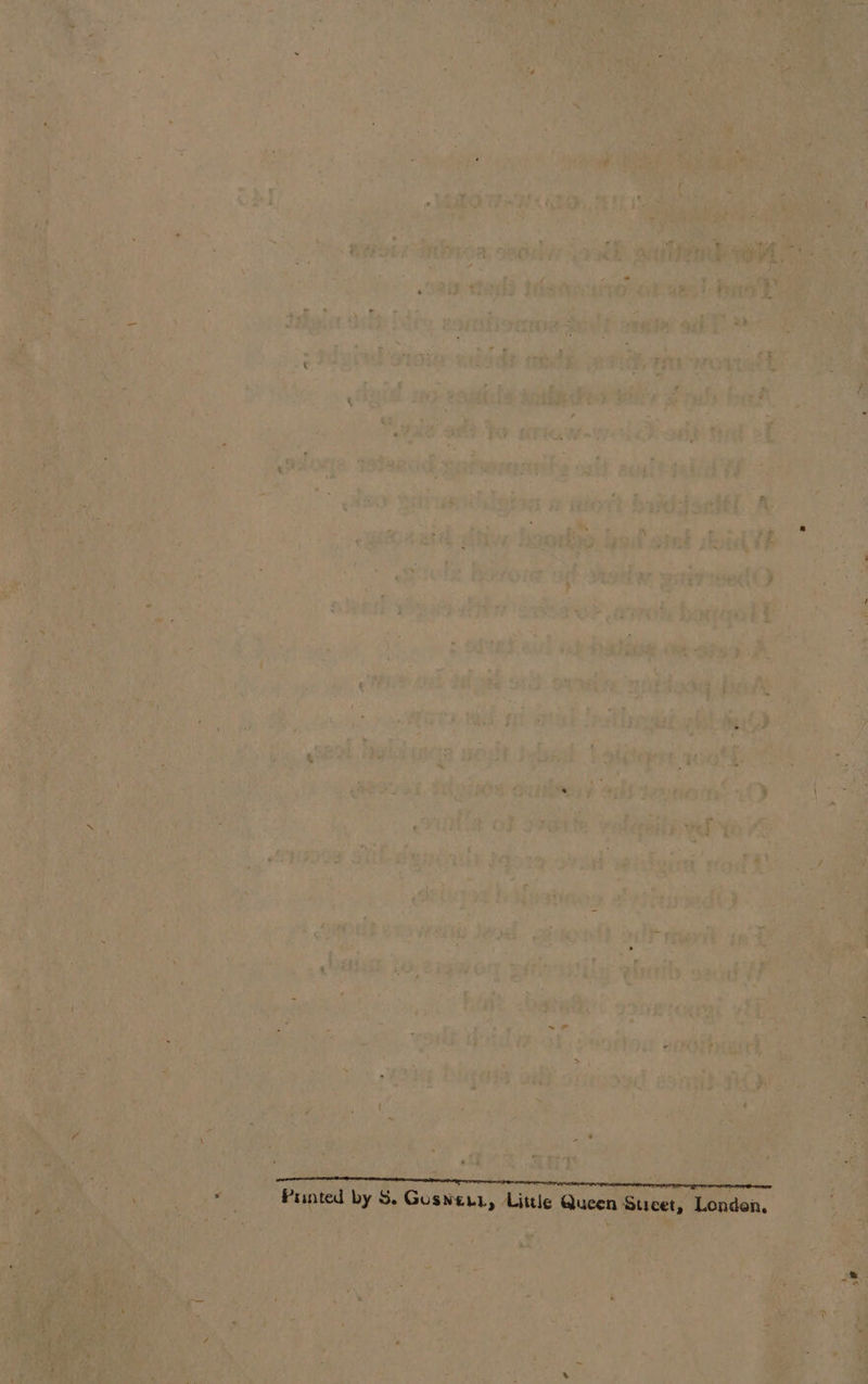 Punted by S. Gusneur, Little Queen Sticet, London,