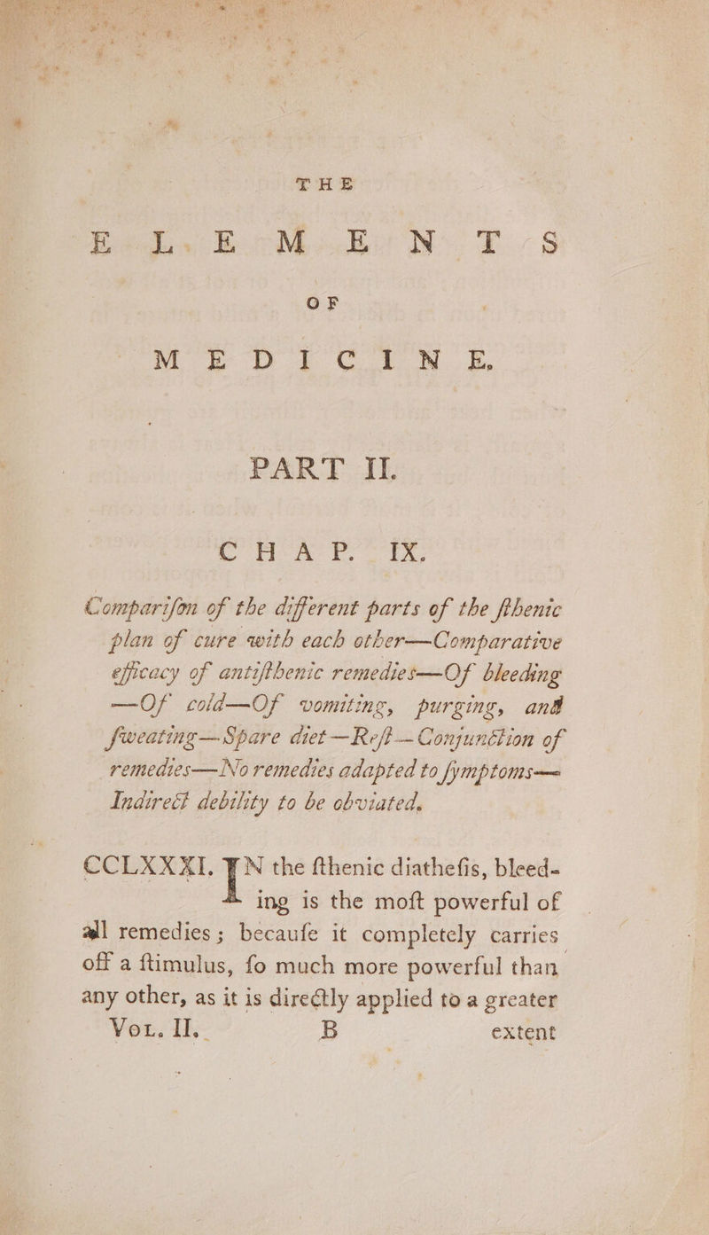 BoM: Bo N. TS OF PART II. C Dx DTI all remedies ing is the moft powerful of ; becaufe it completely carries Verb extent