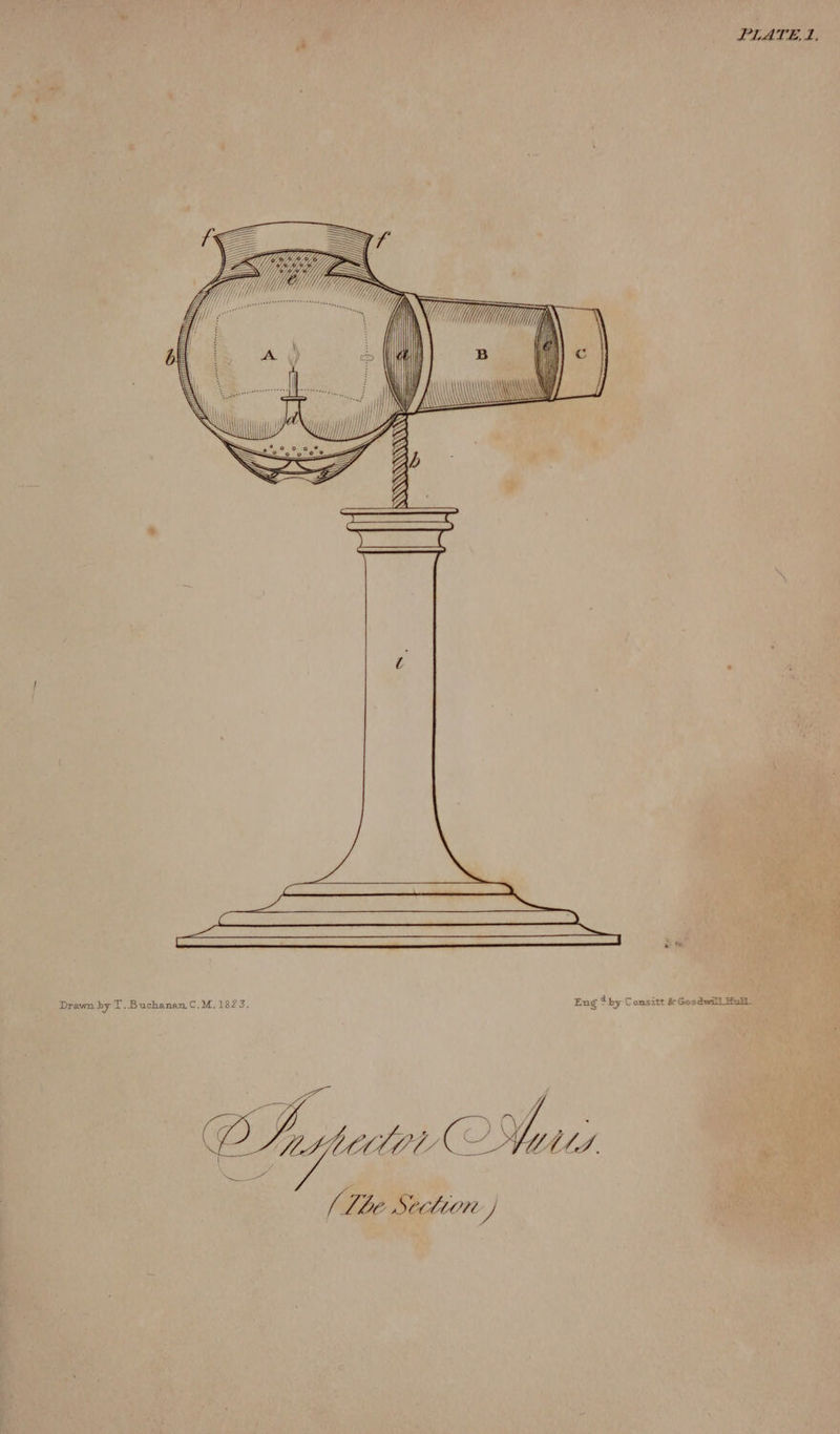 Drawn by T.Buchanan,C.M.1823. Eng dby Conmsitt &amp; Goodwill Mull. C oy beilor} 4 MALS | Tbe Sectton J