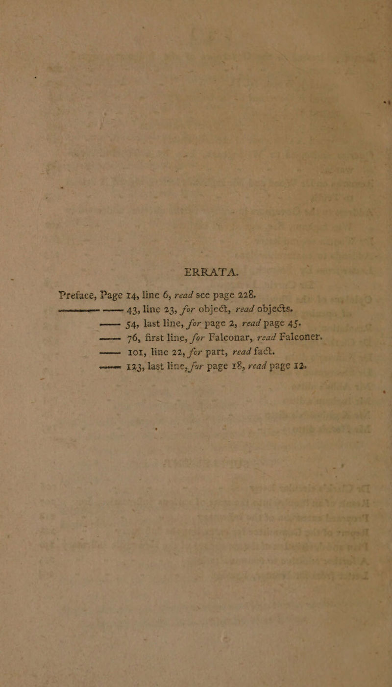 ERRATA. Preface, Page 14, line 6, read see page 228. ae —— 43, line 23, for object, read objects, —— 54, last line, for page 2, read page 45. —— iol, line 22, for part, read fact. ———m £23, last line, for page 18, read page 12