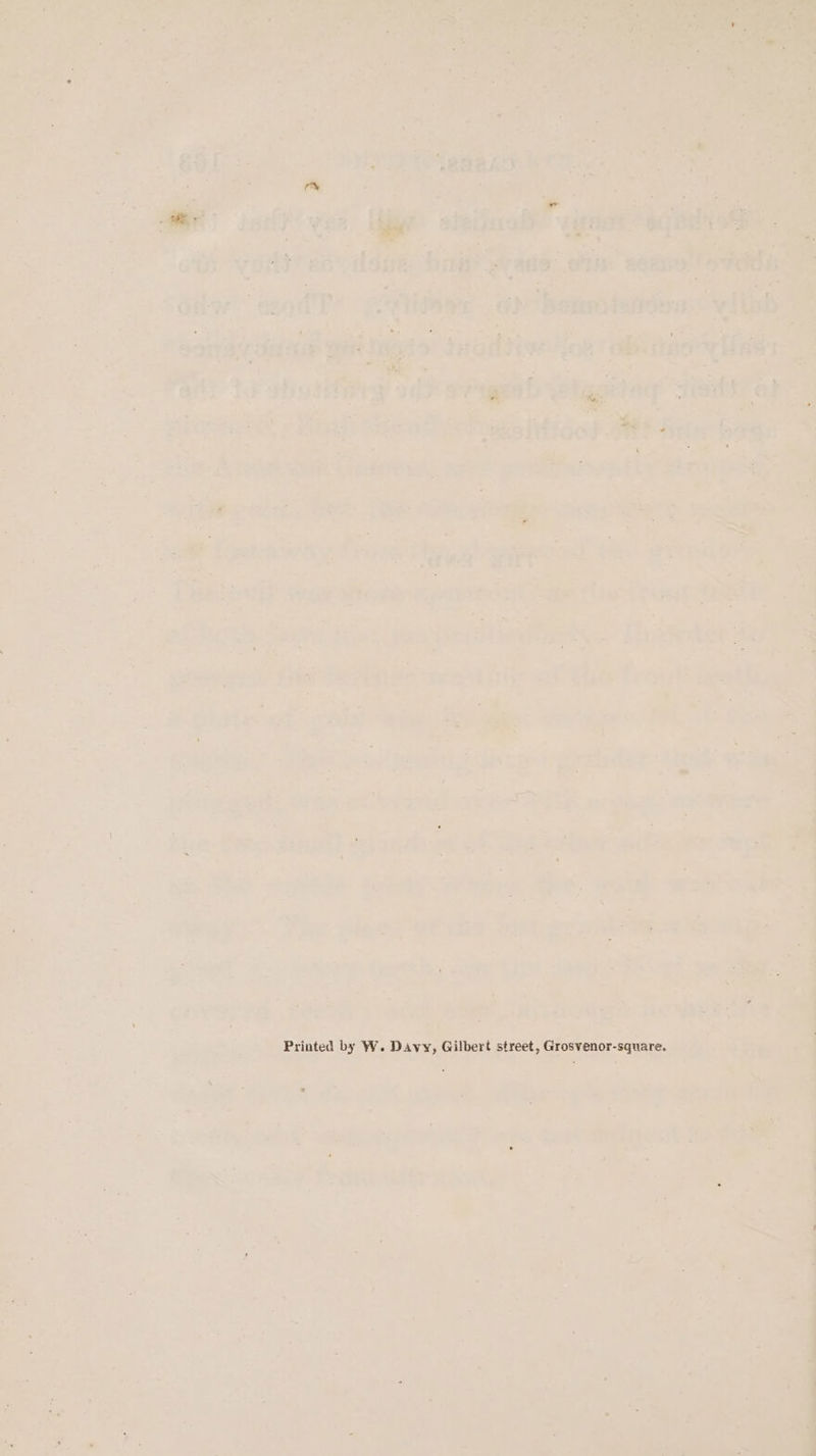 ry Printed by W. Davy, Gilbert street, Grosvenor-square.