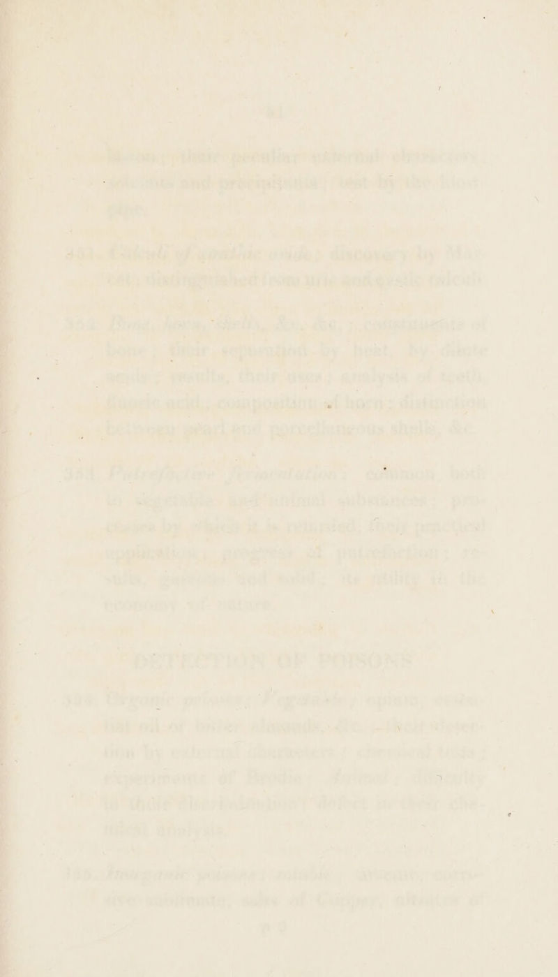 ry, Mew? i hw ia al - eT % ¥ pila ath . ee) a . tip, + a te 7 ae f esternut gettin: ; | ¥ plies ee , mi. : . + 7 a * oe a 452. hdcll of went ue prt dep ‘Mar. nth a cuca alent Sua Bune, hires thets,. Sp, a, ;, pobetiiun - Bone; ‘Dheie . eqparatins - by “heat, oT dibete i finapele, acid; composition. harns distinction BB uted swckatioat Sibson. Berths | te ms iunirant gubsiances ; pro- tations hs wheels 3 Mt, is vetarded, (uiy practic). anil, gastode wud Kone: tw penny a the comes we etre | | ve +e DETECTION: oF POISONS a A ein baieiei alaumetteydt'c. 5d hover: then by witernal Glnreetens cheviient taste ; te ale Wer irniatntinies ee | iw shied che. es, WK) re Bk ' iy } ' IG tawegawie’ prisons ; sabehie . aneeeae; corre T aiteranitonte, salto al Gaiper, altaties of bart a 4, ; wey he a ‘4, Pet ea