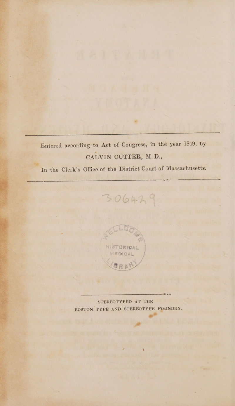 CALVIN CUTTER, M.D., In the Clerk’s Office of the District Court of Massachusetts. 2S HISTORICAL | MEmoaL | z é Lanns/ \ toy oad STEREOTYPED AT THE _ BOSTON TYPE AND STEREOTYPE FOUNDRY. s. ; ay 4 =f ry bv ies itd P gc: > (ey . ‘i _ < a9