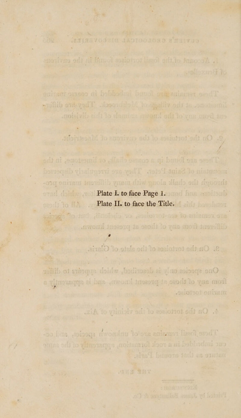 Plate I. to face Page I. Plate II. to face the Title.