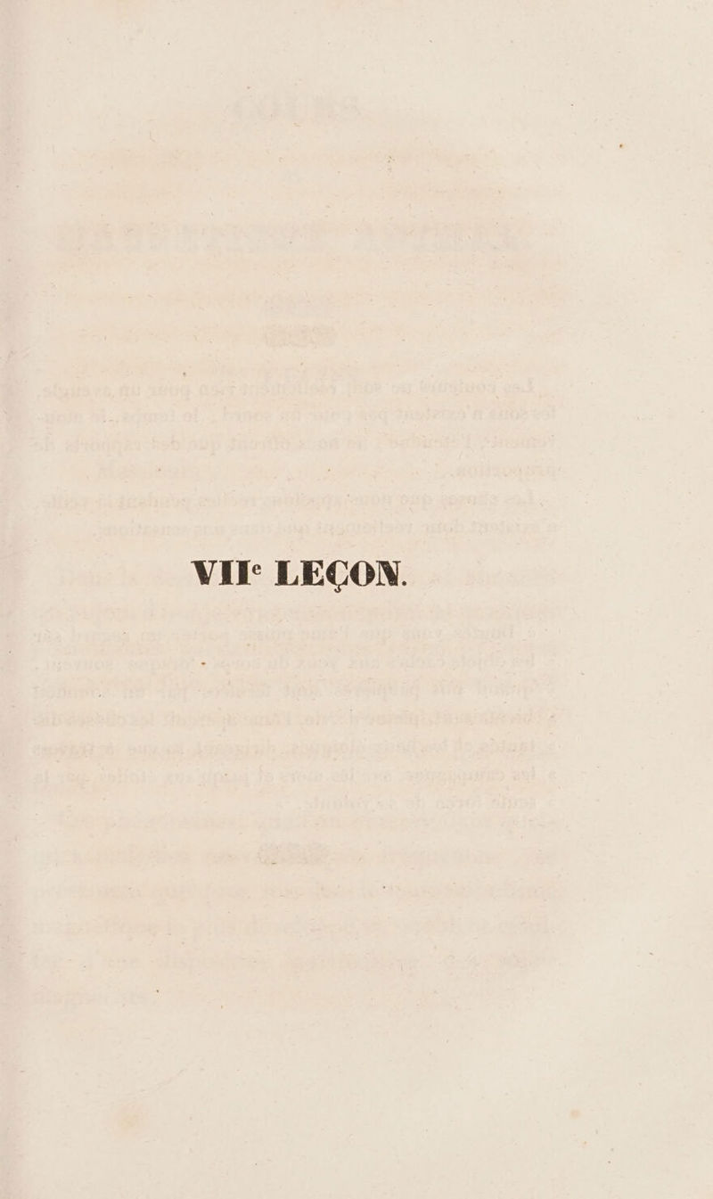 VII: LECON.