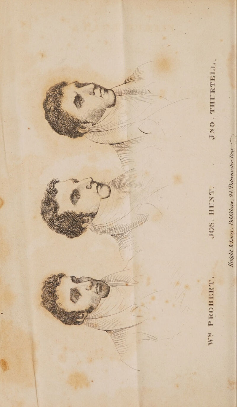 NO. THD RTE LL 2 A J . HUNT: ¢ JOS Woe PROBERT. blithers, %. Taternoster Row Say - Lacey, 1h ght . ini “ea i