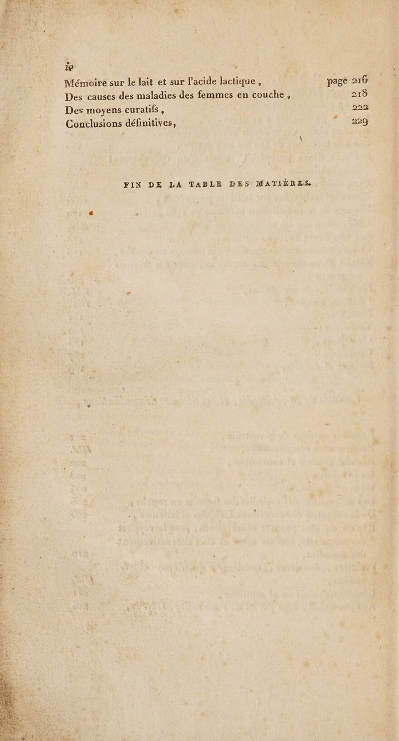 &amp; FES Mémoiré sur r le Fi et sur crise lactique , A Des causes des maladies des femmes en en se Des moyens curatifs , US Conclusions Donna Le de té MATIÈRES at V2 7 |