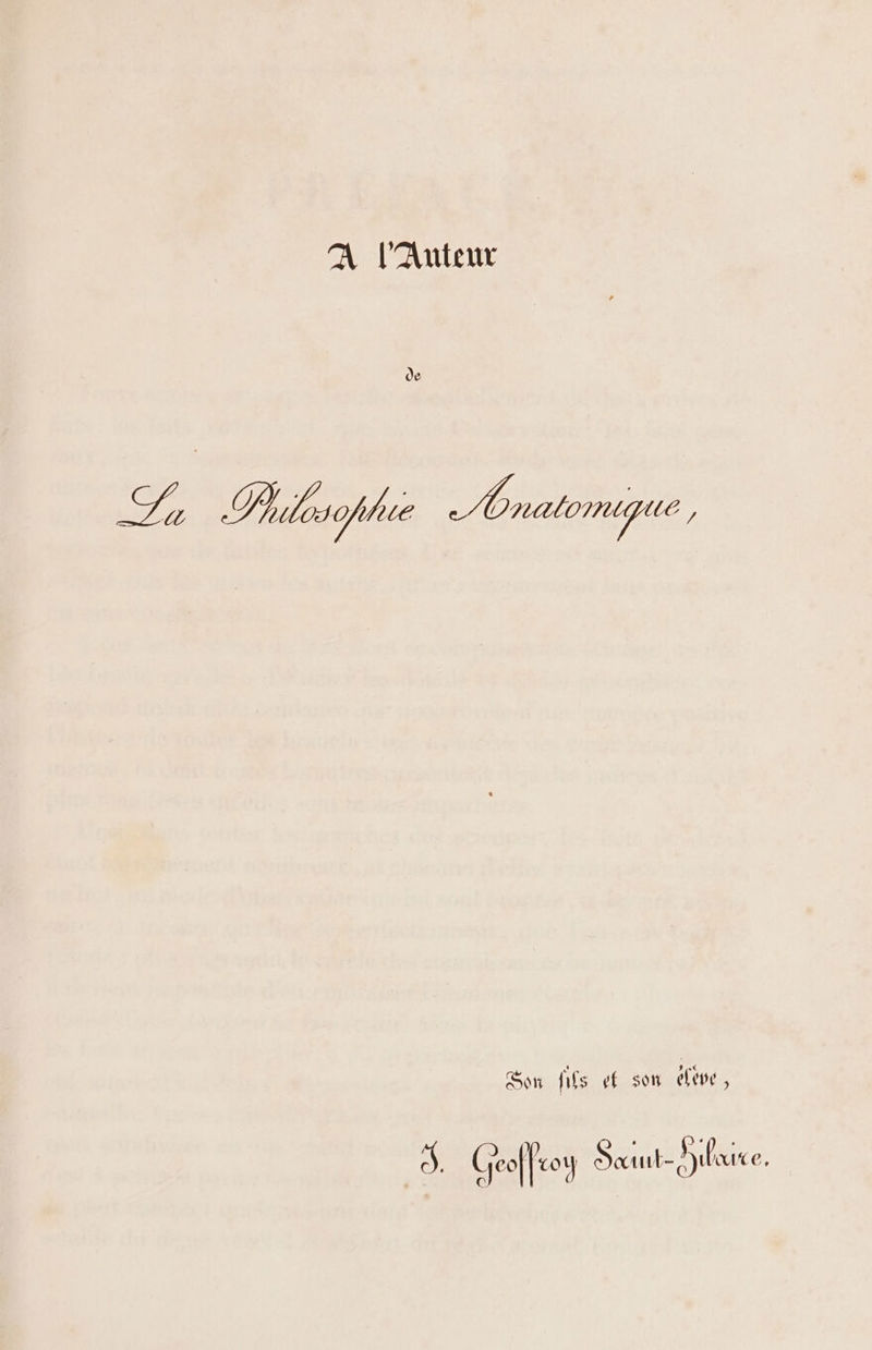 A l’Antenx 7, Pulosohhi natomique : Son fifs vf son févr, à, Ceof|toy Saut Hilaire,