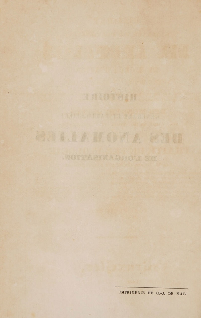 IMPRIMERIE DE C.-J. DE MAT.
