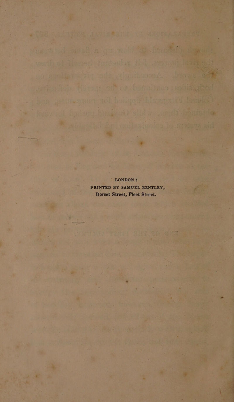 v4 ‘LONDON : an PRINTED BY SAMUEL BENTLEY, ‘Dorset Street, Fleet Street. x