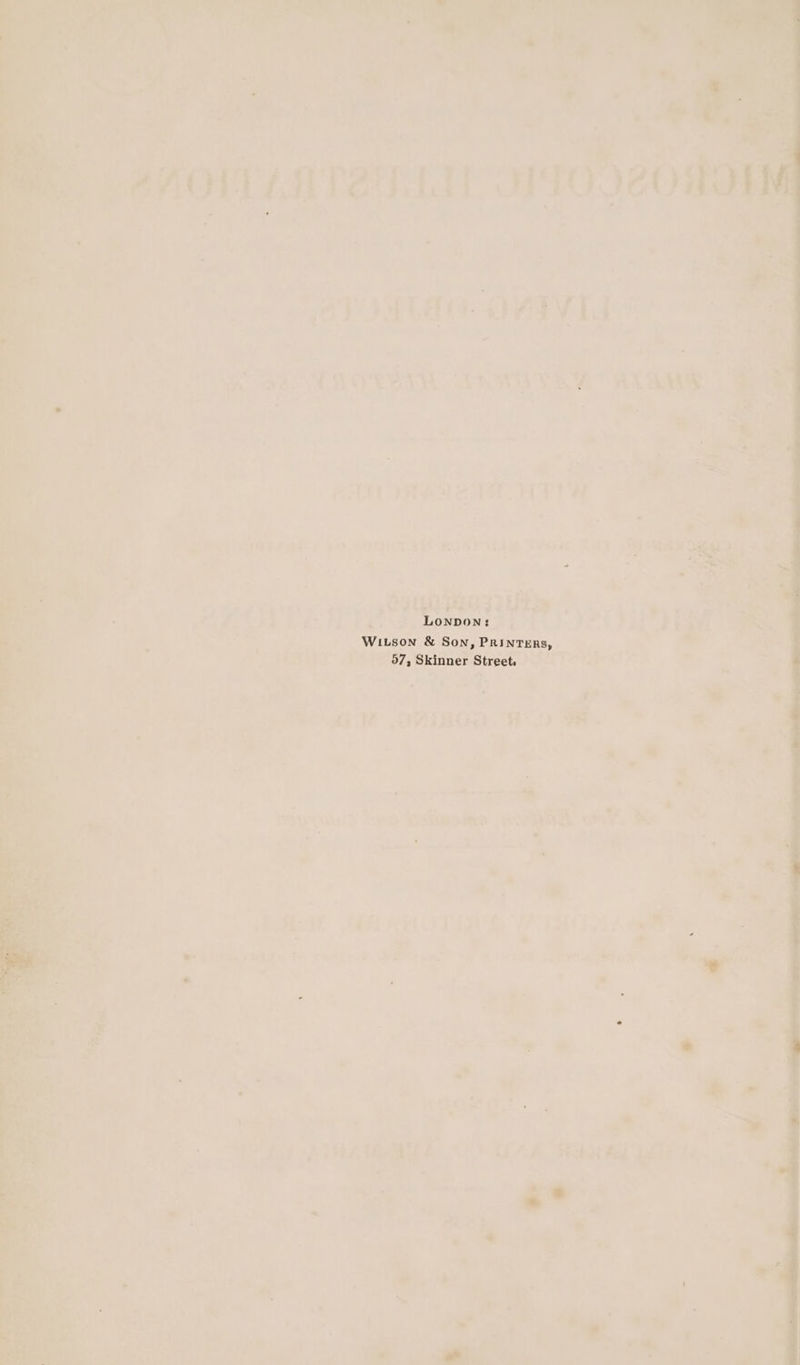 7 datsh FOLtE RES ar ¢; 3, Lonpon WILson &amp; Son, PAINTERS, w37 Skinner Streets &gt;