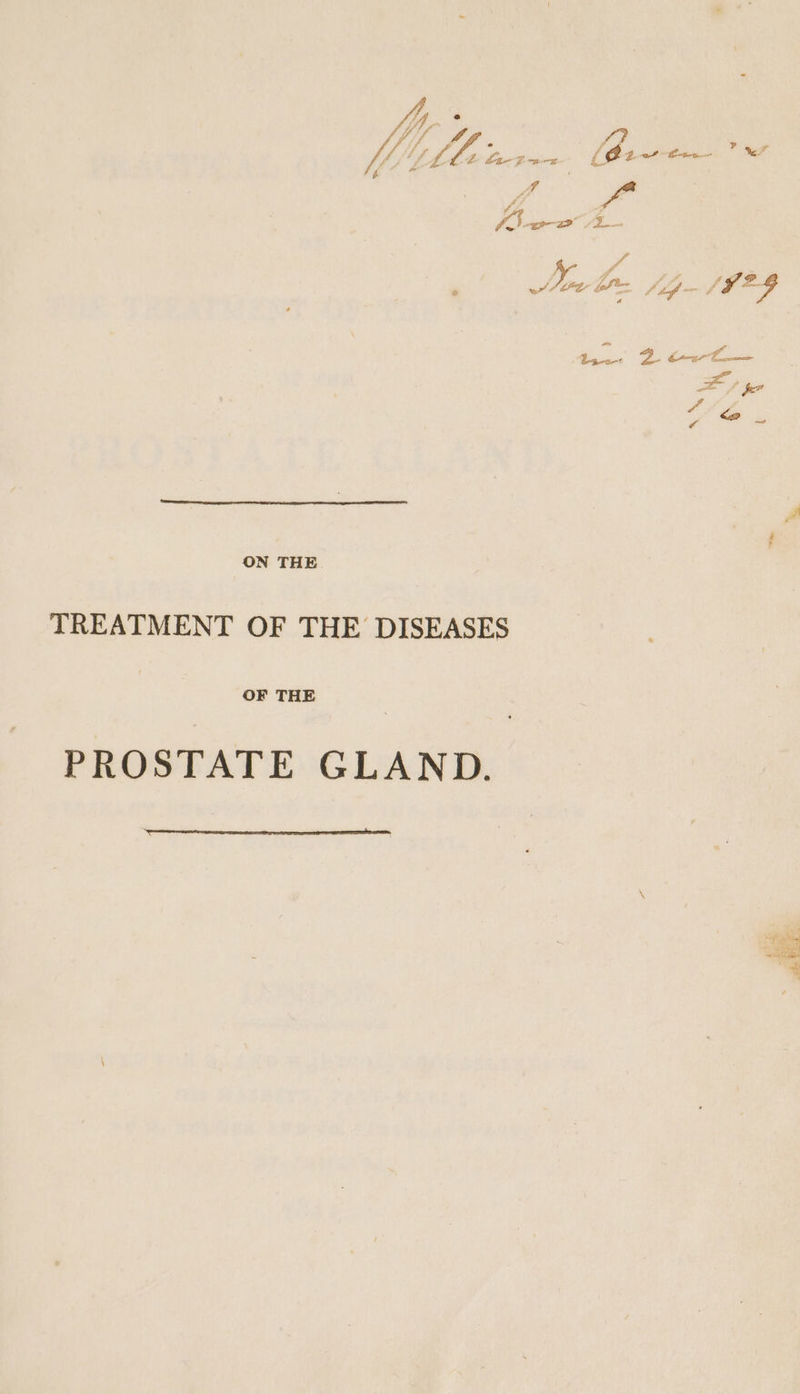 ON THE TREATMENT OF THE DISEASES OF THE