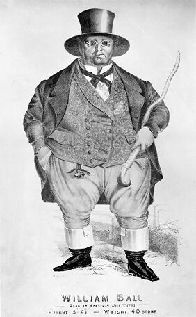 M0010307: Portrait of William Ball (1795-1852), "the Shropshire Giant"