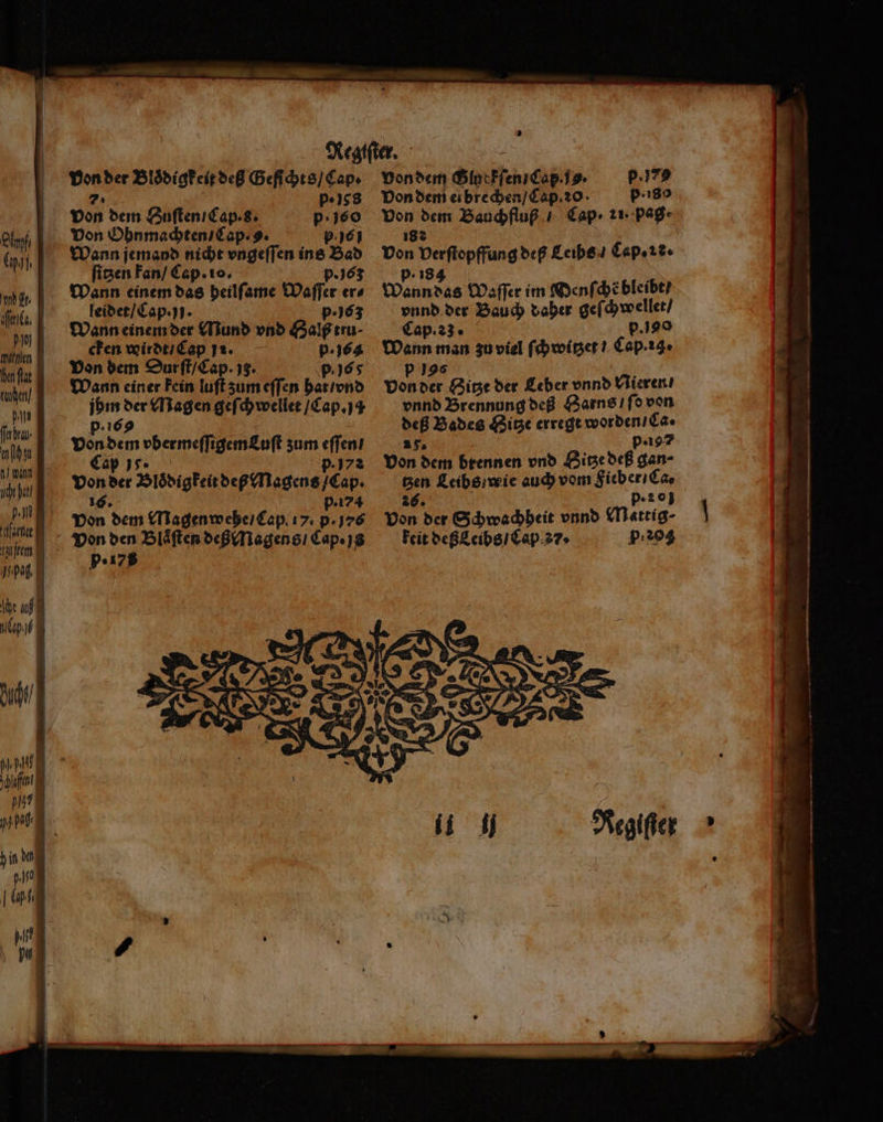 Sn Cal, nd hr. 50 mile hen ſtat face / 5 ferbrau- ld pl paß. | Ihe uf 5737 a Von der Bloͤdigkeit deß Befichrs] Cap. 7. pe S8 von dem Huſten / Cap. s. 5 177 Von Ohnmachten / Cap. 9. Wann jemand nicht vngeſſen ins 4 fizen Fan / Cap. 10. p. 63 Wann einem das heilſame Waſſer er⸗ leidet / Cap. jj. p.63 Mann einem der Mund vnd Galß tru⸗ cken wirdt / Cap Ir. p. 164 Von dem Durſt / Cap. 33. p.365 Wann einer Fein luſt zum eſſen hat / vnd jbm der Magen geſchwellet / Cap. 4 ME vbermeſſigem Luſt zum eſſen / Cap 8. p. 172 Von der Bloͤdigkeit deß Magens / Cap. 16. p.174 Von dem Magenwehe / Cap. 17. p. 76 p ı78 1 , ER > 885 Ace Von dem Sho ken cab 1. 5.79 von dem ei brechen / Cap. 20 p · 80 1 8 Bauchfluß / Cap · 11. pag. von Derfiopffung deß Leibs / Capır2« p · 183 Wanndas Waſſer im Menſchẽ bleibt / 1 der Bauch daher gef e p.23. Wann man zu viel ſchwitzet / FE rn 196 von der Hitze der Leber vnnd Nieren / vnnd Brennung deß Harns / ſo von deß Bades Hitze erregt worden / Ca. 2% p.197 Don dem brennen vnd Sitze deß gan 75 Leibs wie auch vom Fieber / Ca. p. 2 0 3 von der Schwachheit vnnd Mattig Feit deß Leihs / Cap. 37. 5.293