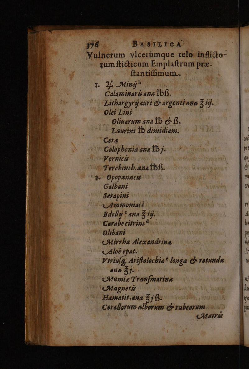 bx JMinj 0let Lini Cer Vernicis Galbani Serapini UImmonaci Carabe citrip; Olibazi cAlo? epar. ana 2].