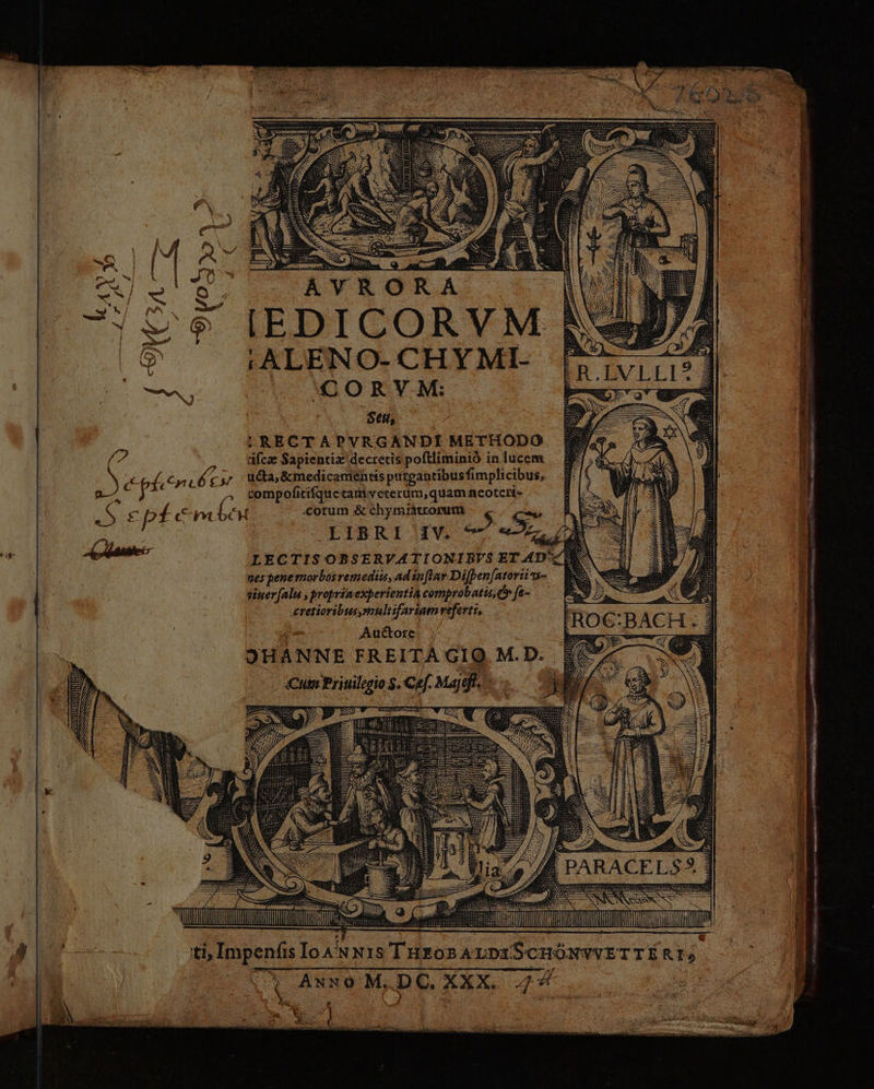 CA YRORA IEDICORVM j |, ALENO- CH Y MI- MG ^ | «€CORVM: E Sm, |,RECTAPVRGANDI METHODO dfcze Sapientix decretis poftliminió in lucem A. f, 6n Ll £g) ua, &medicamehtis putgantibusfimplicibus, cp compofitifquetam veterum,quam acotcri» T a £ p1 f cm Las W corum & chymiátrorum X OIIBRI IV. 9 «X. 7 BE LECTISOBSERVATIONIBVS ET AD^: nes pene morbos remedii, ad inftar Diffpen[atortiixs- tiner[alu , proprinexperientia comprobatis dr [e- retioribusymultifariam referti, dem Auctore OHANNE FREITA GIQ M.D. Cum Priuilegio $. Cef. Majqft. E -— € uen — d mtm Jl Tm T ti, ijeoí Ne 2» NURSE cain TTÉRIS; | 4 ANNO M, De. XXx. 44 | a—————À si n We. NES. ie d Ó