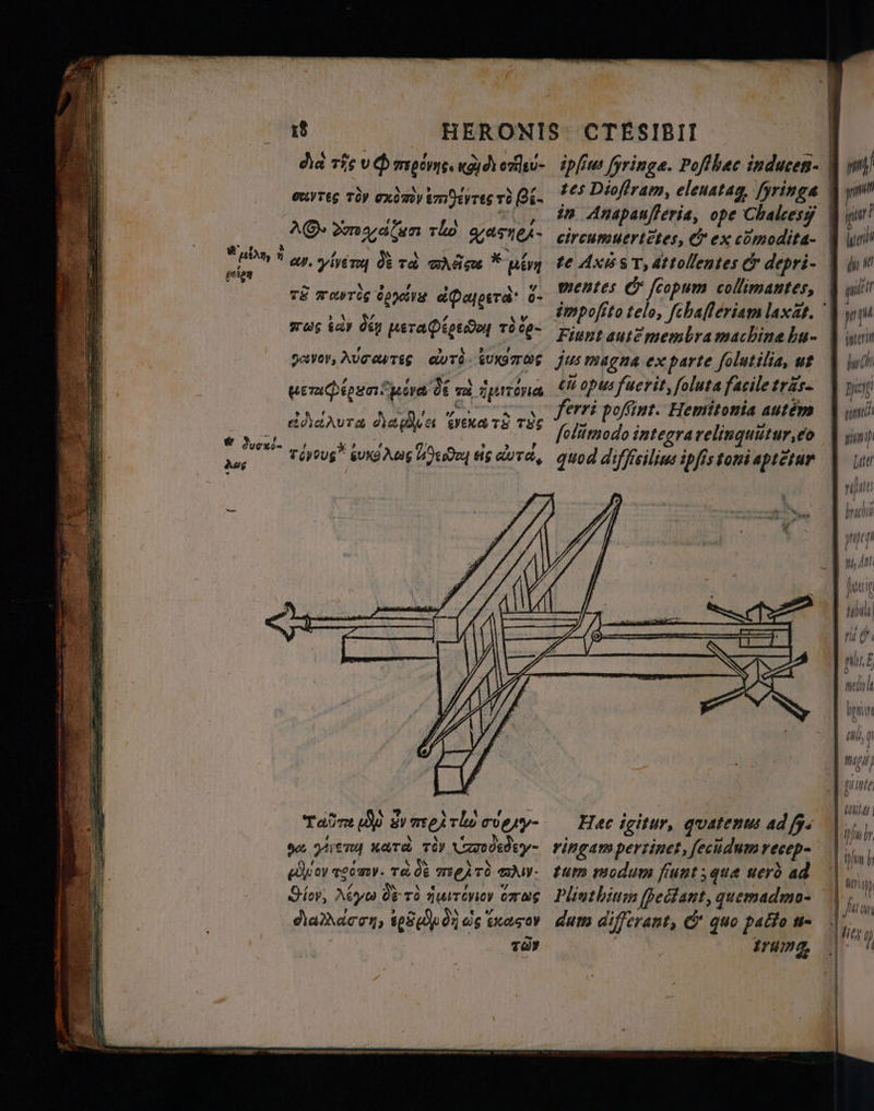 — — 1 —⁰· ü nn A ORT i Be 752 * aba, 5 * duren aus 18 өмутес TOY схотау EmSevres тд g. е ГА 4 7 AQ» 2v atun тїй garnek 7 A &amp; ^ je av. vit mi dera M рдуу ^ NV» , b % Y TK TANTOS боройун ADaypera' 0- * v mus iar Oty ретаФіре доц тддо- , > т. , уор, А9098756 OUTA- UNITAS А ا‎ T 7 her Dec de тї Зұлтона ёЛалита dape Sea TS Tes reveus &amp;uxg Aug 00094 eis dure, tes Dioflram, elenatag, fyringa circumuertótes, &amp; ex comodita- te Axis S T, attollentes &amp; depri- mentes &amp; ſcopum collimantes, тш yn Fiunt aute membra machina hu- Jus magna ex parte folutilia, ut єй opus fuerit, foluta facile tras. ferri poffint. Hemitonia autém [olumodo integra relinquũtur, co quod diffisilius ipfis toni aptctur 7 1 7 С Taba (Әр sy meet tlw сорлу- ғ € » бо pie ката TO) \о00е0еу- 9 (А , $ 0% e оу тосту. тб д6 TEQA TO TAW- Hier, Муш DE TO ўштсису бло , - м A cR Y dia2hacen, +090909 ds txasav та) Нас igitur, quatenus ad fg. ringam pertinet, fecudumvecep- tum modum funt quæ uerò ad Pliuthium ſpectant, quemadmo- dum differant, &amp; quo patto u- trumg len ТШ (ші 1 7 | 14 hut ДА [ater OK inte | ) IM | / иш