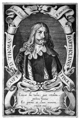 M0011990: Portrait of Thomas Bartholin, or Bartholinus (1616-1680), Danish physician, mathematician, and theologian